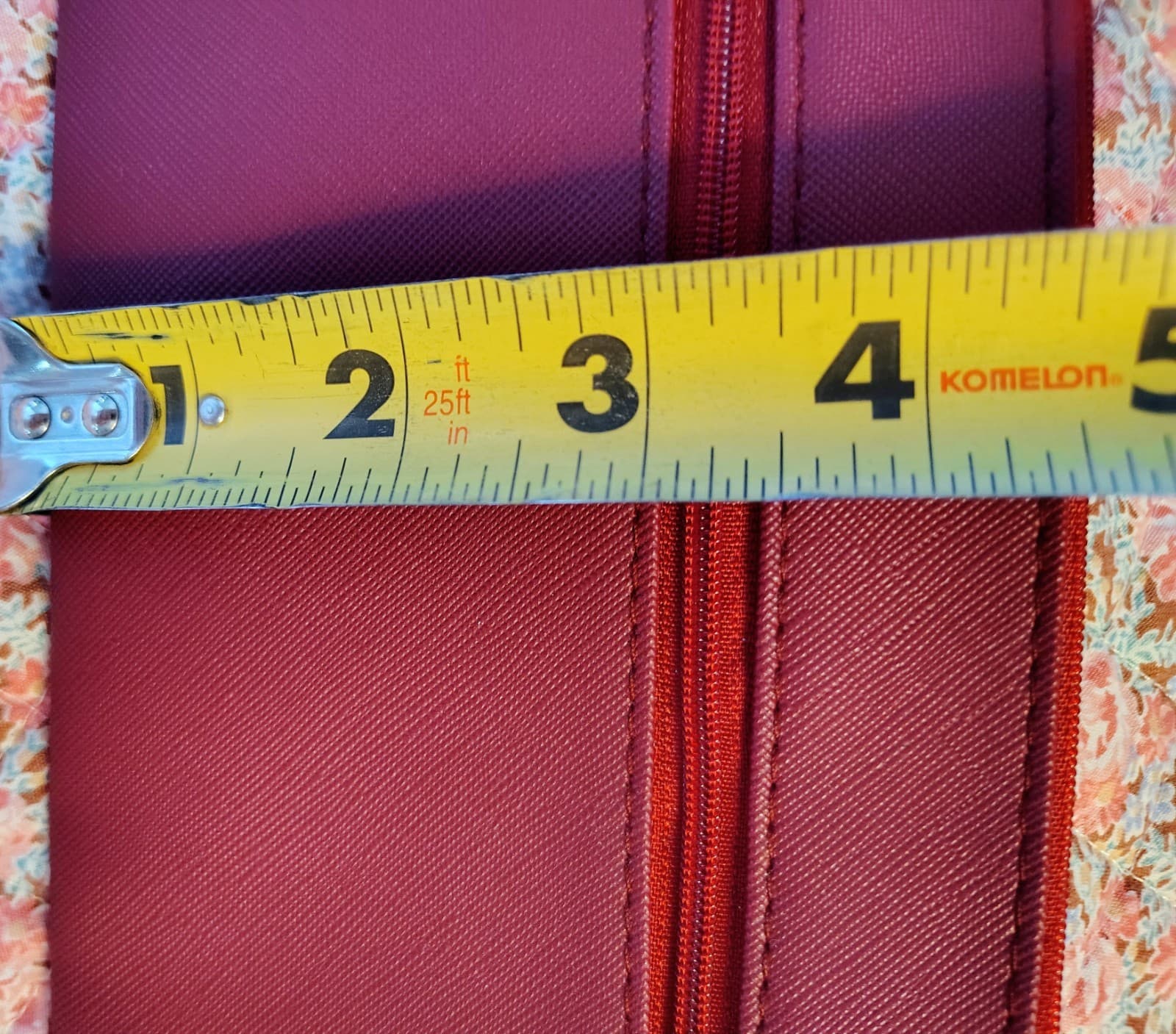 Juncture Burgundy Red Vinyl Pouch Wristlet NWT - Thumbnail 6