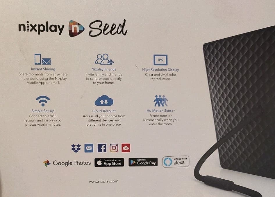Nixplay Seed 10 WiFi - W10A - Black - Thumbnail 6