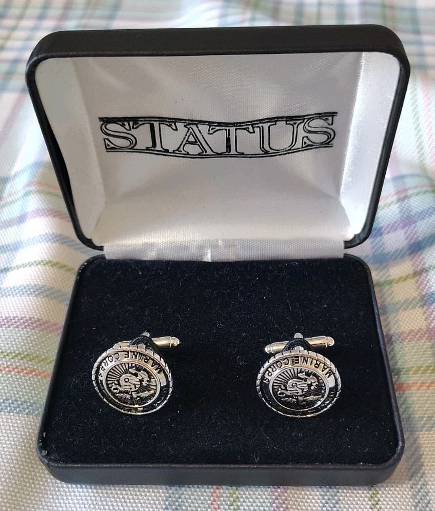 Cuff Links Stud Set US Marine Corps