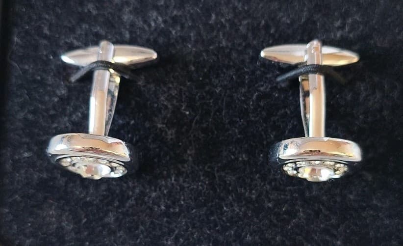 Stacy Adams Silver Cuff Link Stud Set - Thumbnail 7