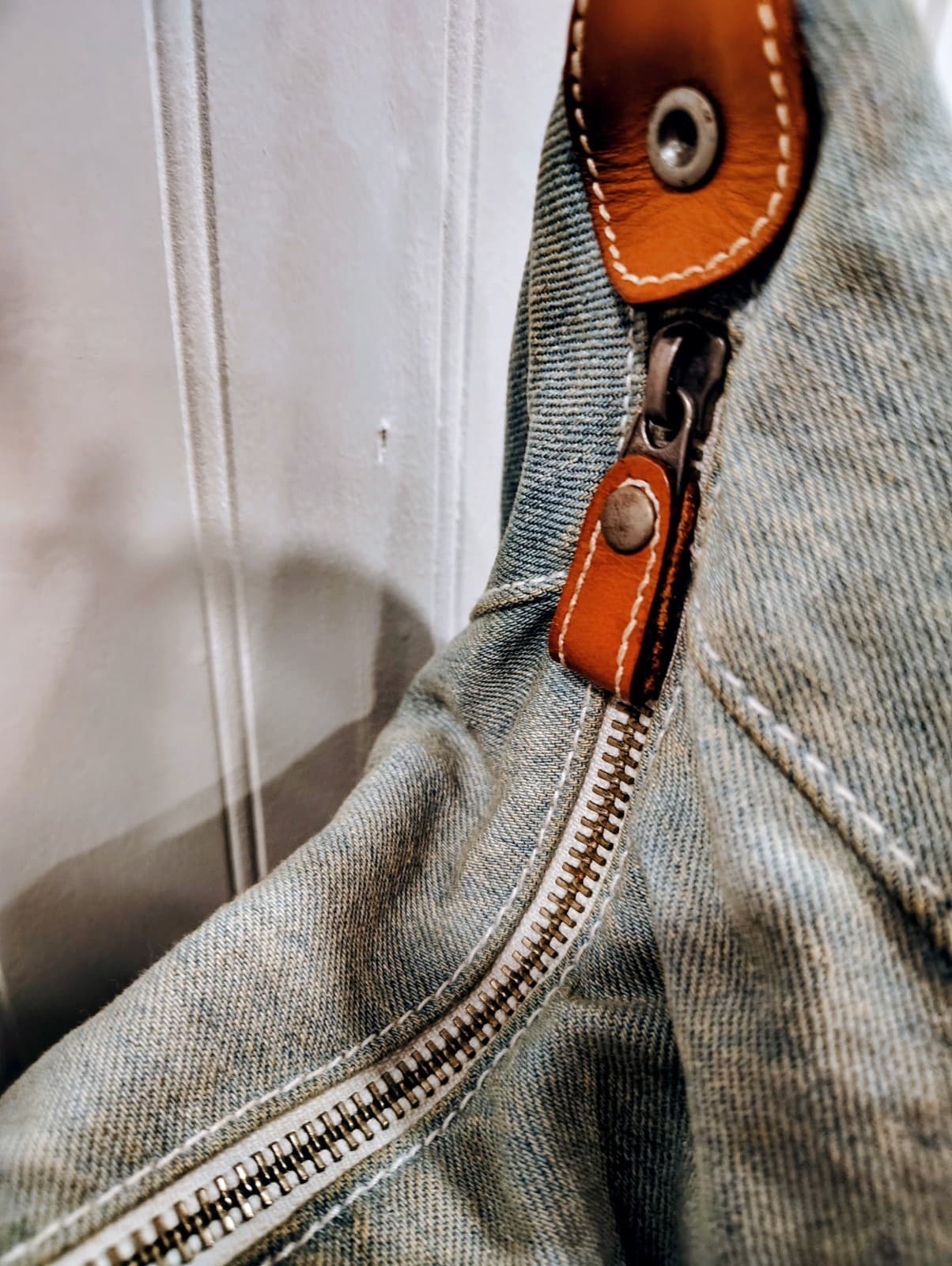 Vintage Retro 1990's LizWear Denim Hobo Bag - Thumbnail 9