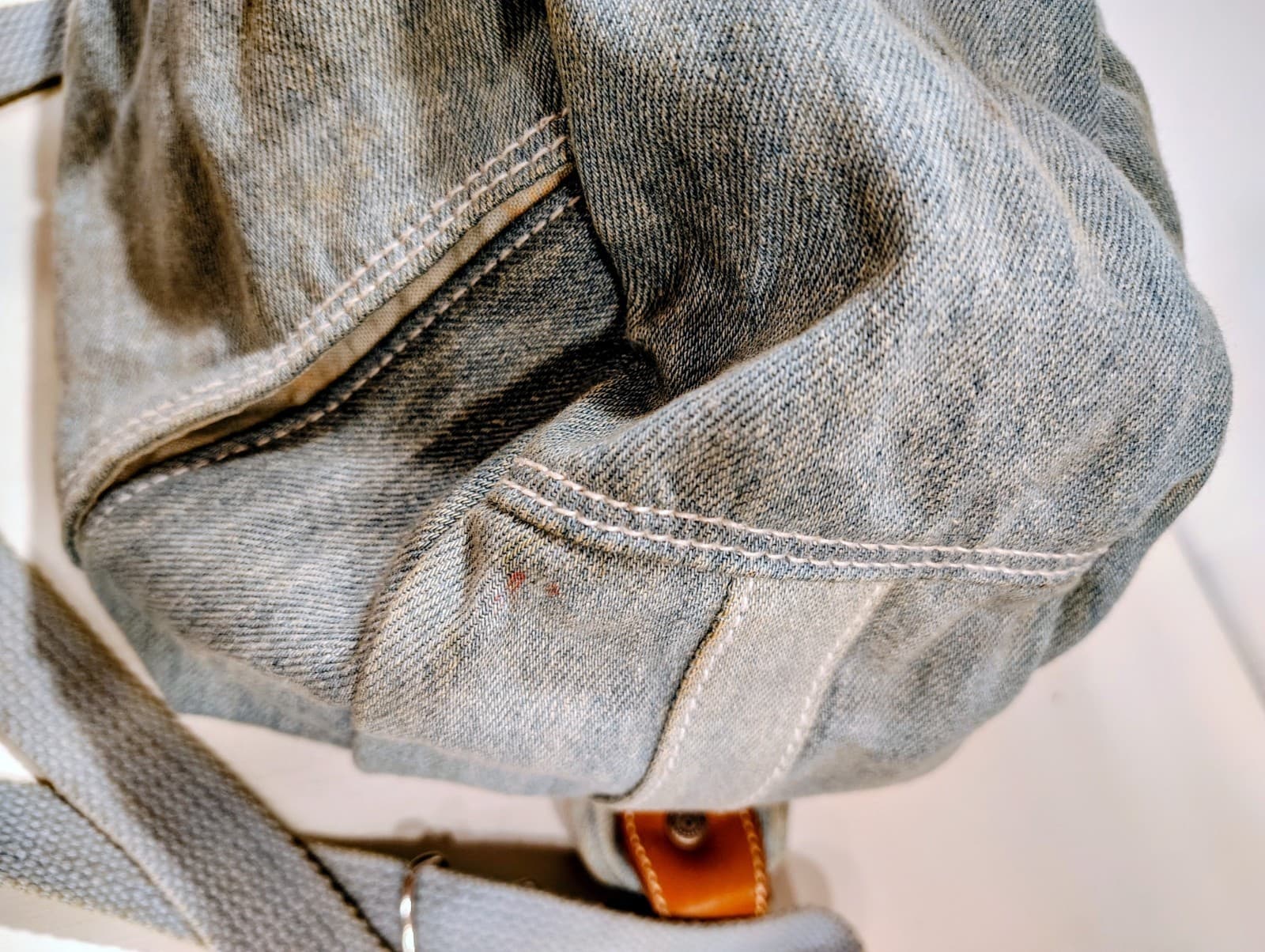 Vintage Retro 1990's LizWear Denim Hobo Bag - Thumbnail 17