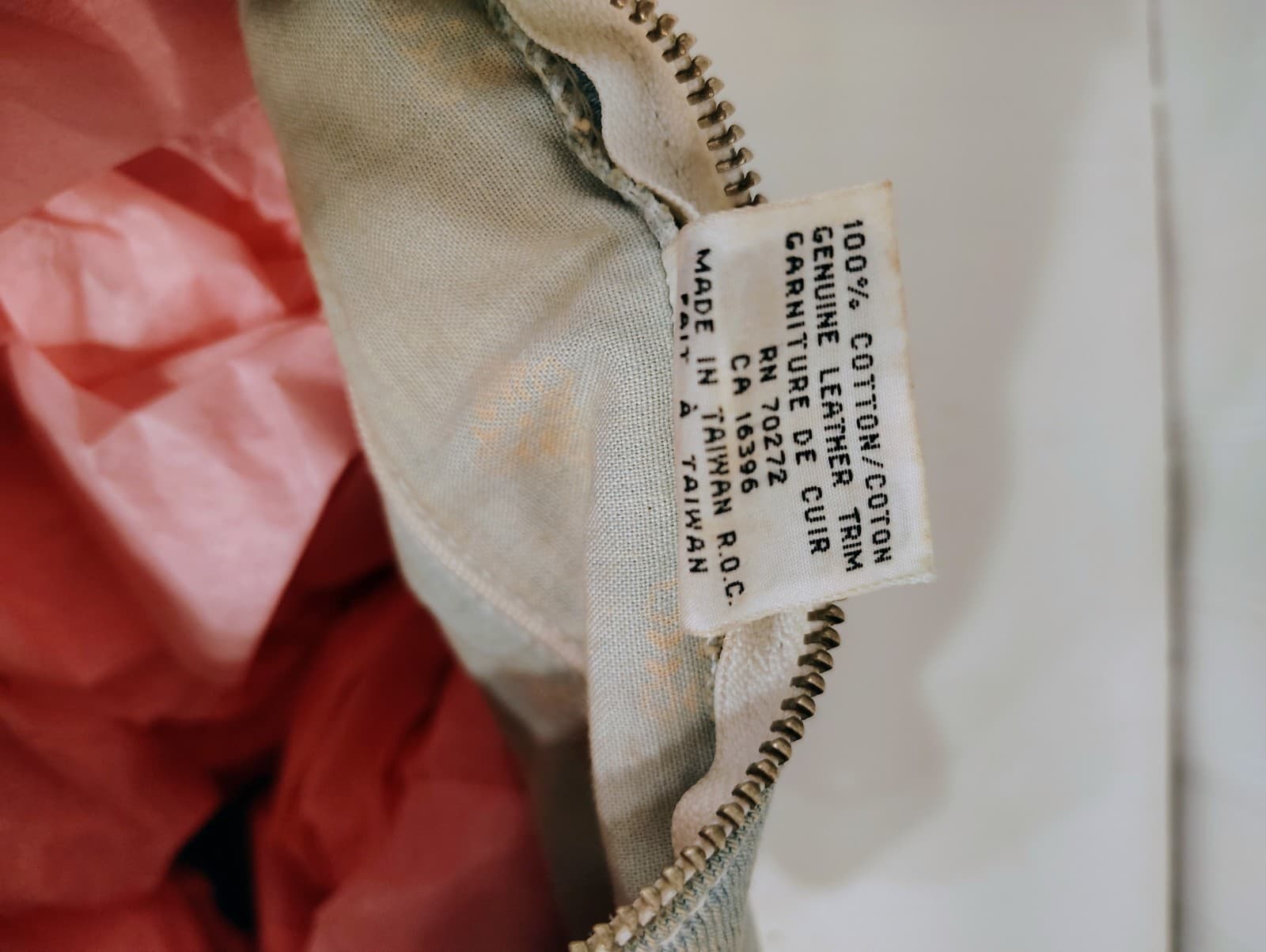 Vintage Retro 1990's LizWear Denim Hobo Bag - Thumbnail 14