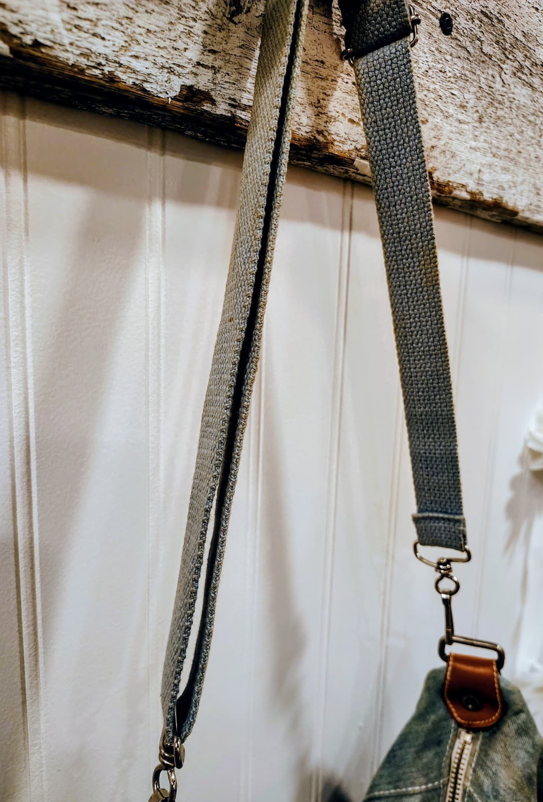 Vintage Retro 1990's LizWear Denim Hobo Bag - Thumbnail 6