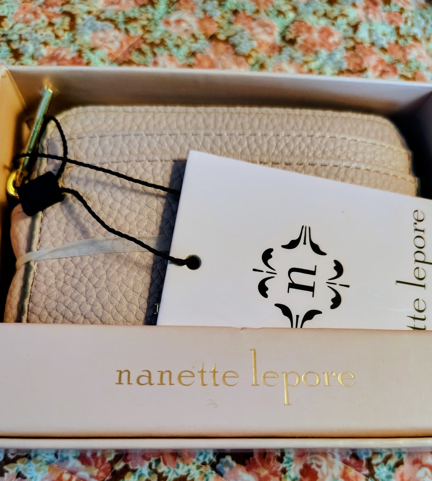 Nanette Lepore ballet slipper wallet, pebbled leather. NIB. - Thumbnail 8