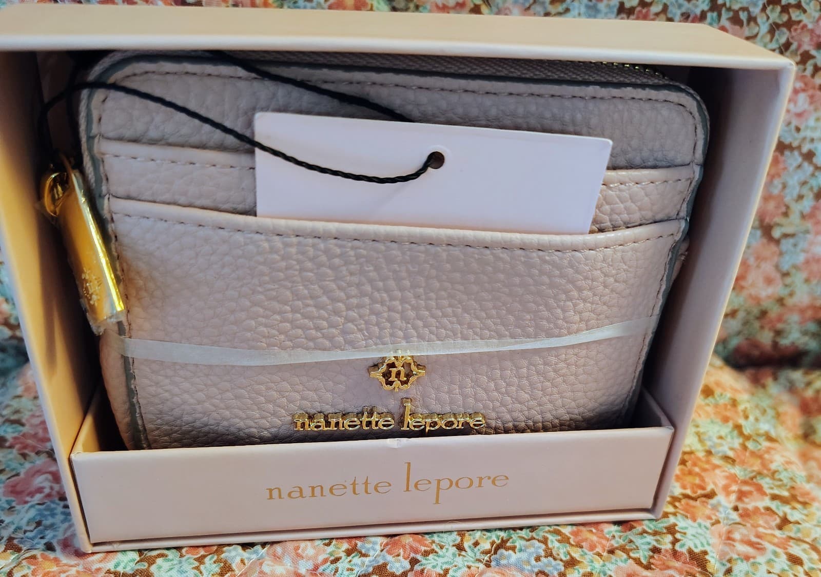 Nanette Lepore ballet slipper wallet, pebbled leather. NIB. - Thumbnail 2