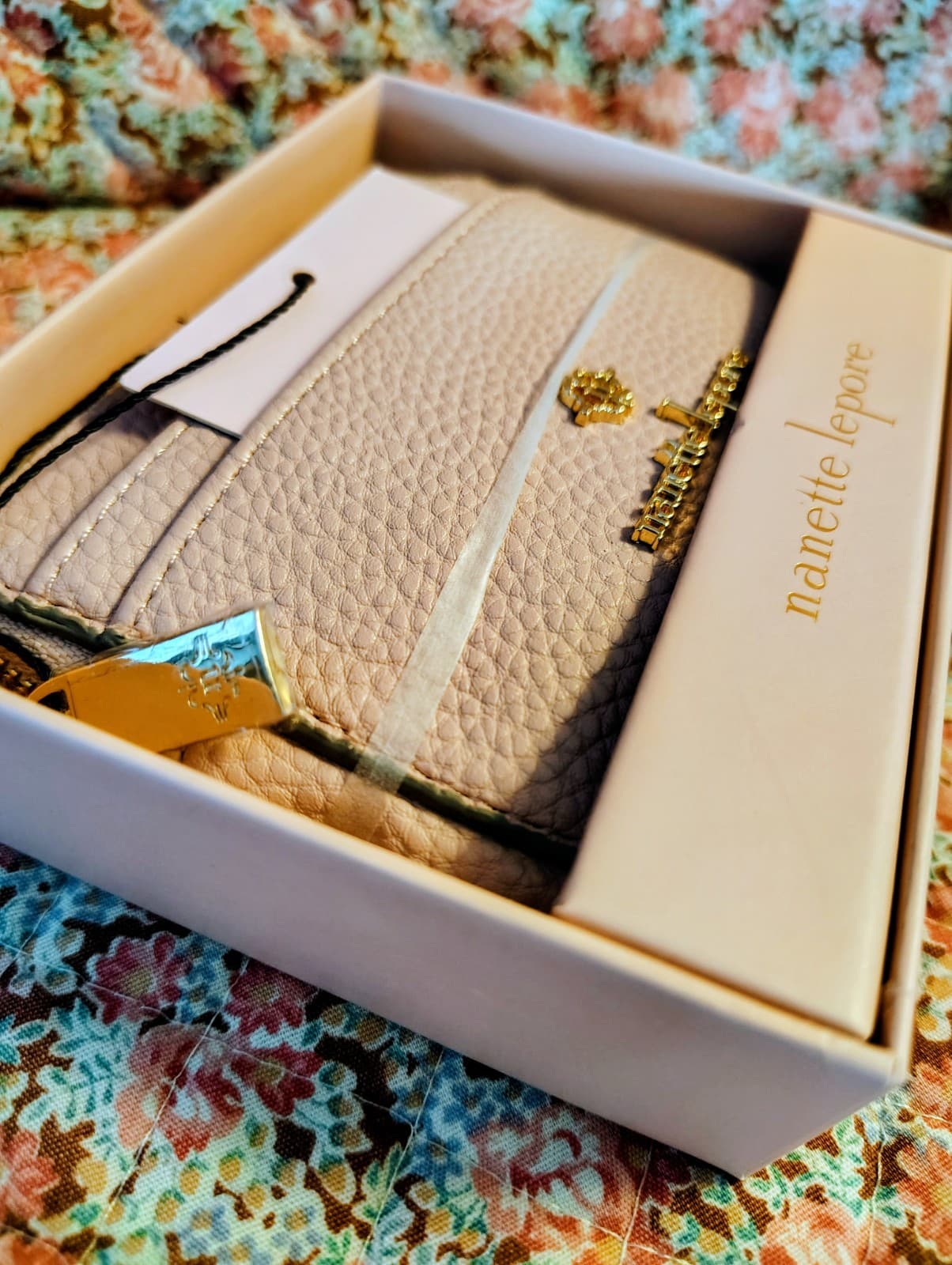 Nanette Lepore ballet slipper wallet, pebbled leather. NIB. - Thumbnail 3