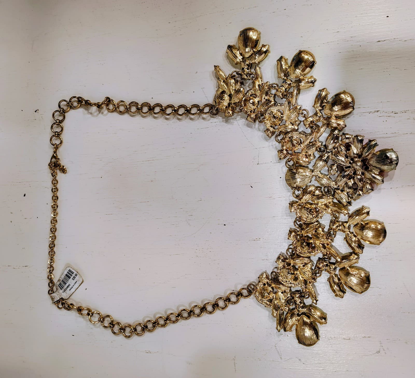 Torrid Women Rhinestones Faceted Silver Tone Statement Necklace Retired NWT - Thumbnail 6