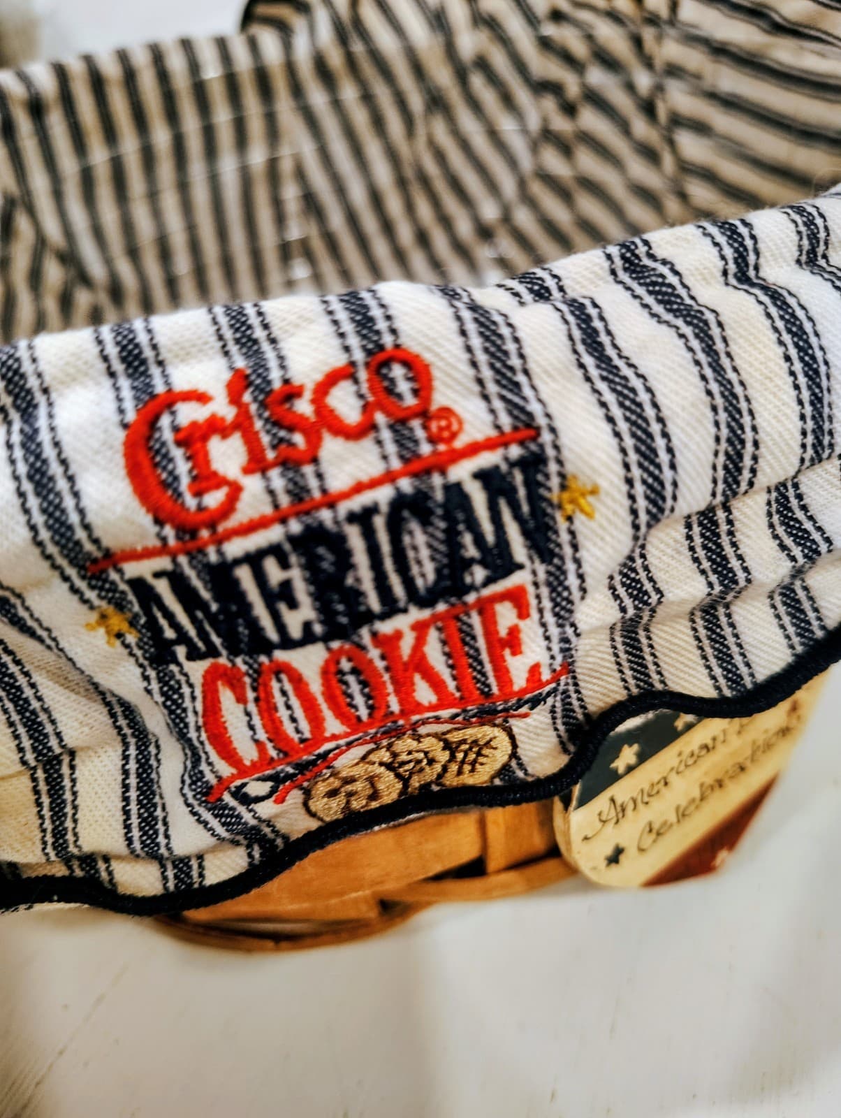 Longaberger 1992 Crisco American Cookie Celebration Basket, Liner, Protector - Thumbnail 4