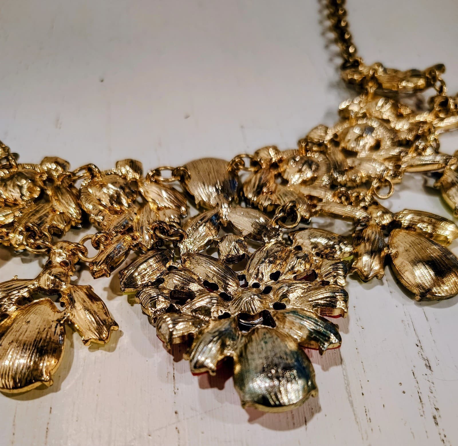 Torrid Women Rhinestones Faceted Silver Tone Statement Necklace Retired NWT - Thumbnail 7