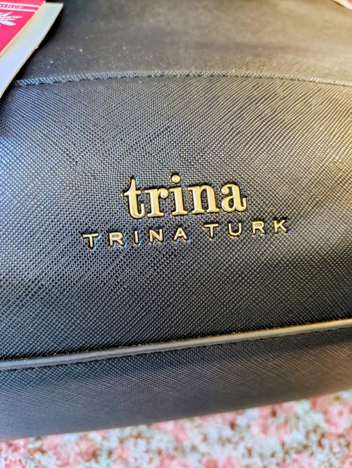 Trina Turk Black Vegan Leather Tote Bag, Crossbody, NWT $148 - Thumbnail 20