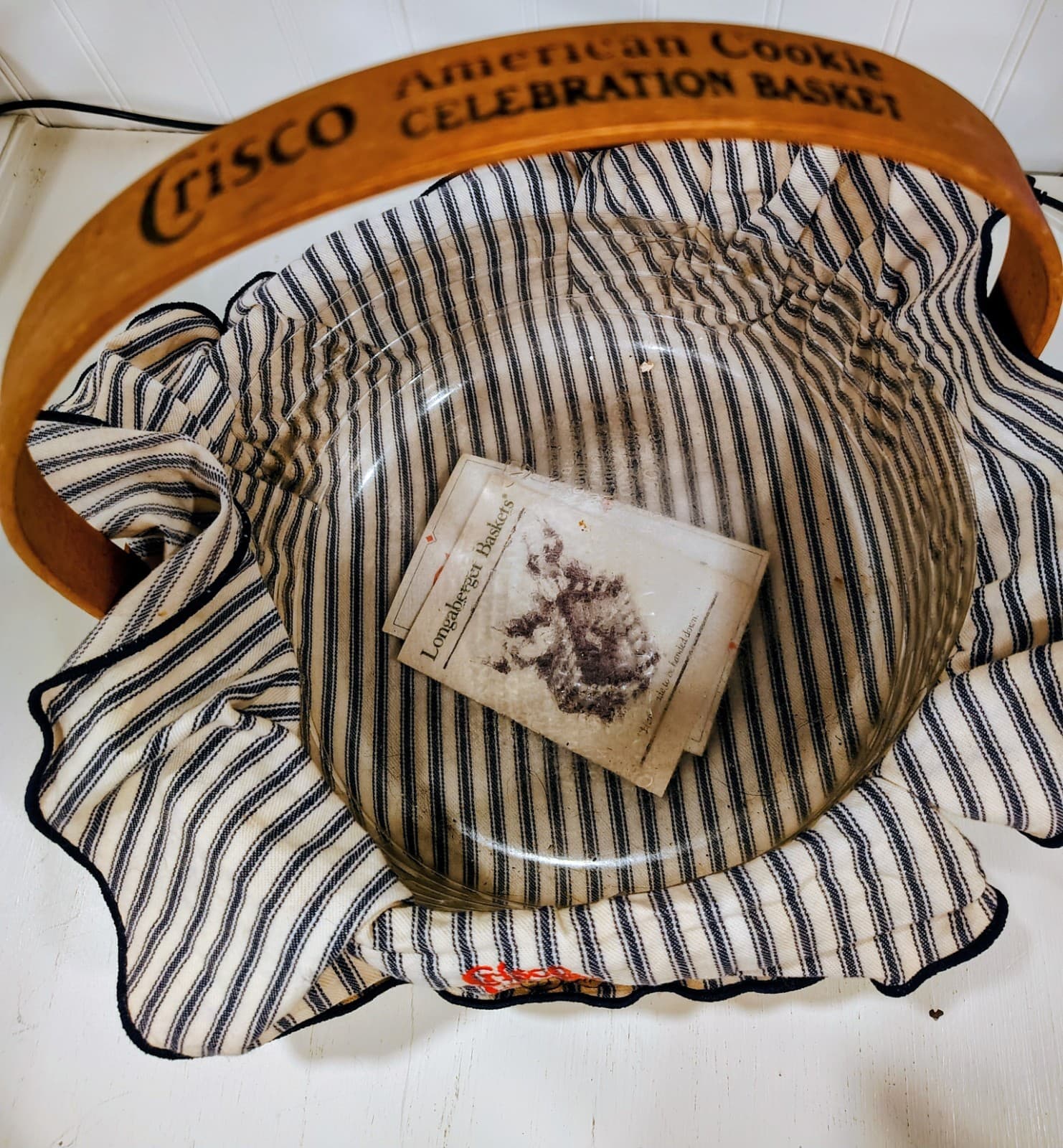 Longaberger 1992 Crisco American Cookie Celebration Basket, Liner, Protector - Thumbnail 5