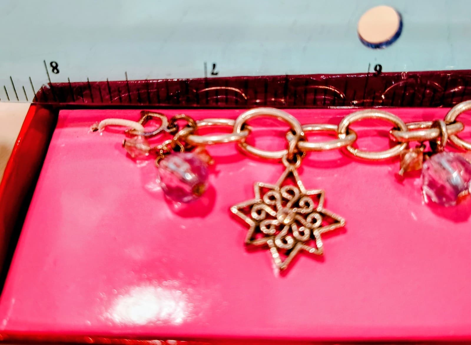 Y2K Liz Claiborne Snowflake Charm Bracelet NWT - Thumbnail 6