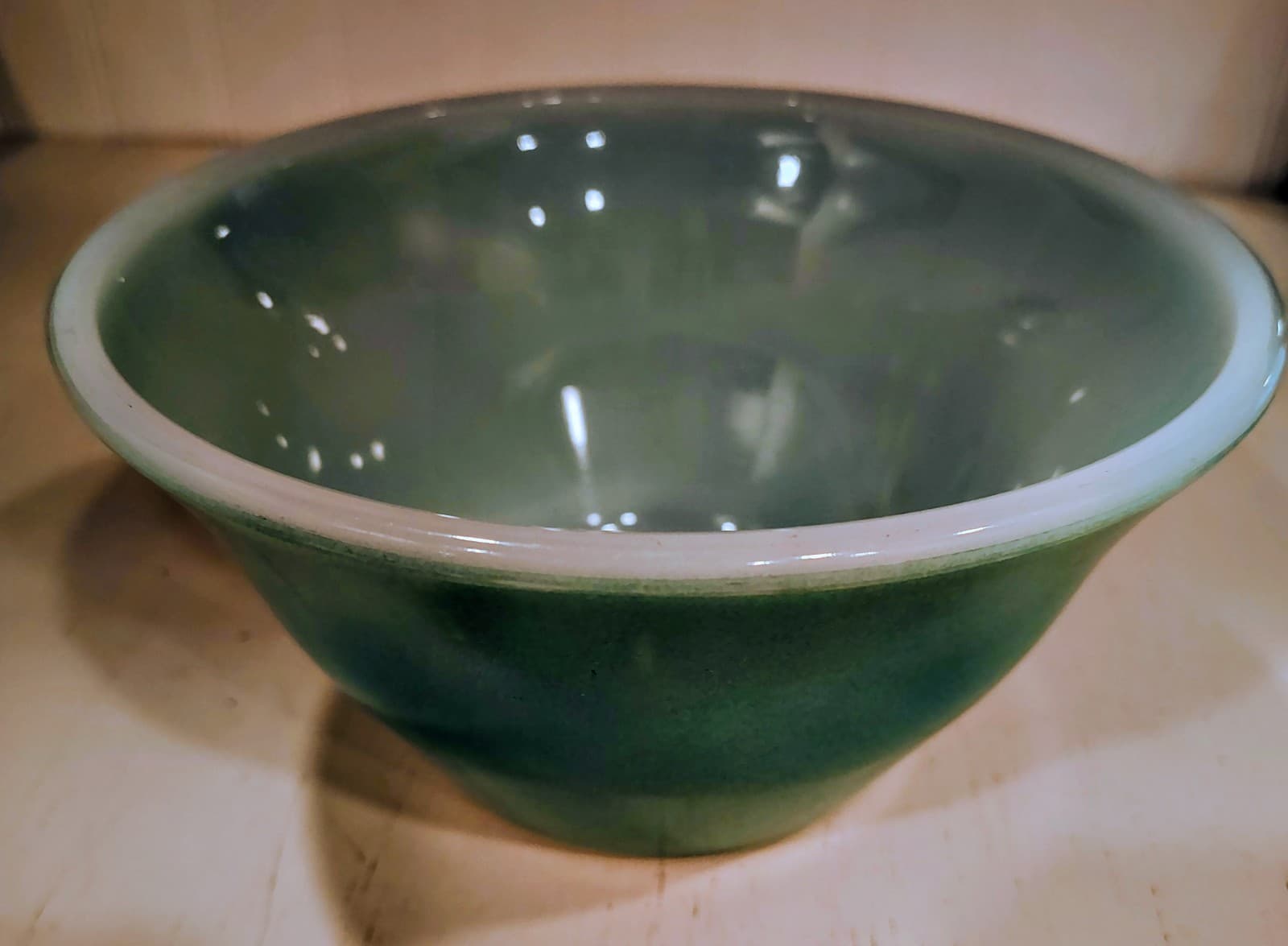 McKee Glass Company Vintage Milk Glass Kitchen Bowl 1930-1940 - Thumbnail 8