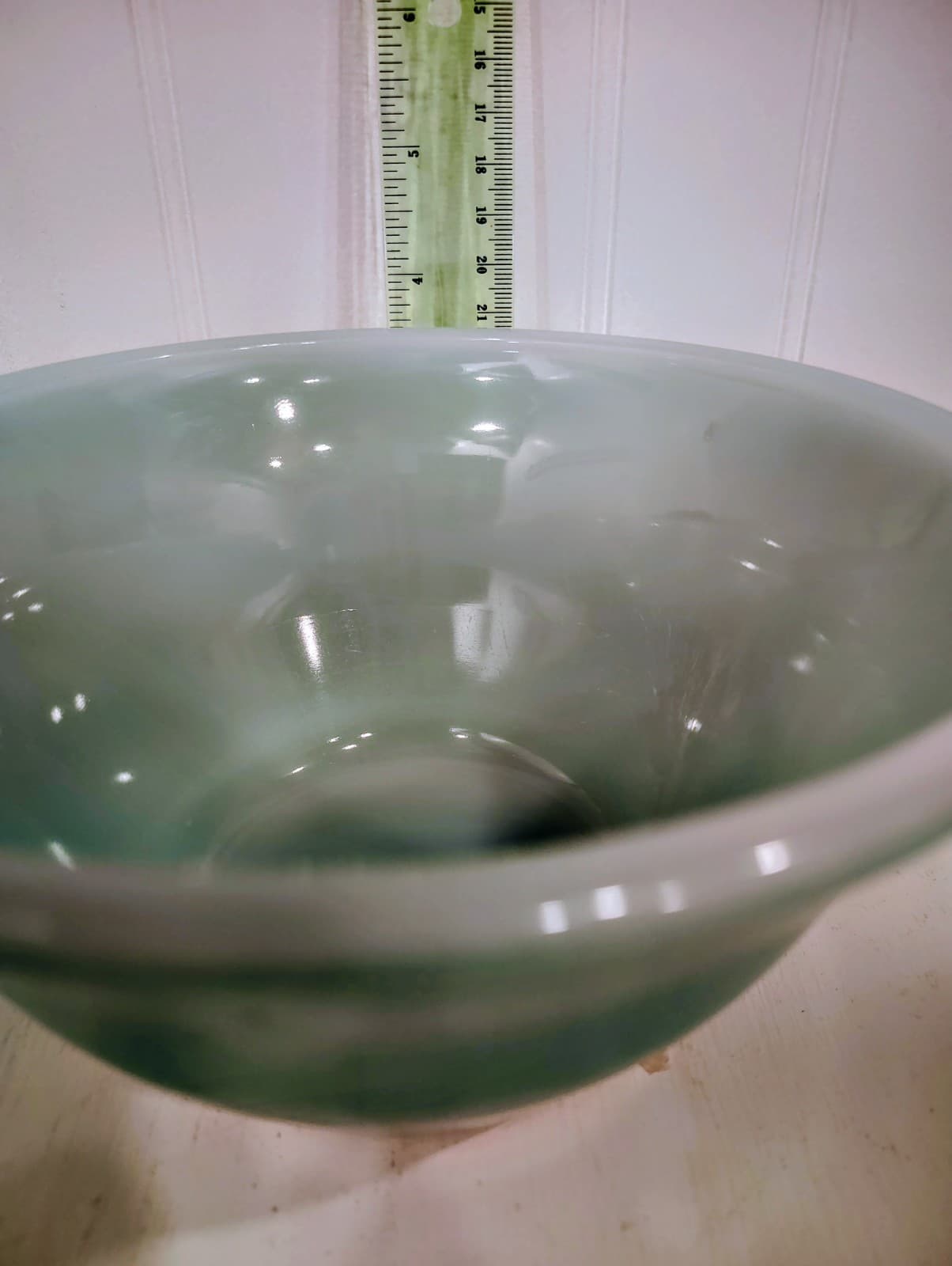 McKee Glass Company Vintage Milk Glass Kitchen Bowl 1930-1940 - Thumbnail 4