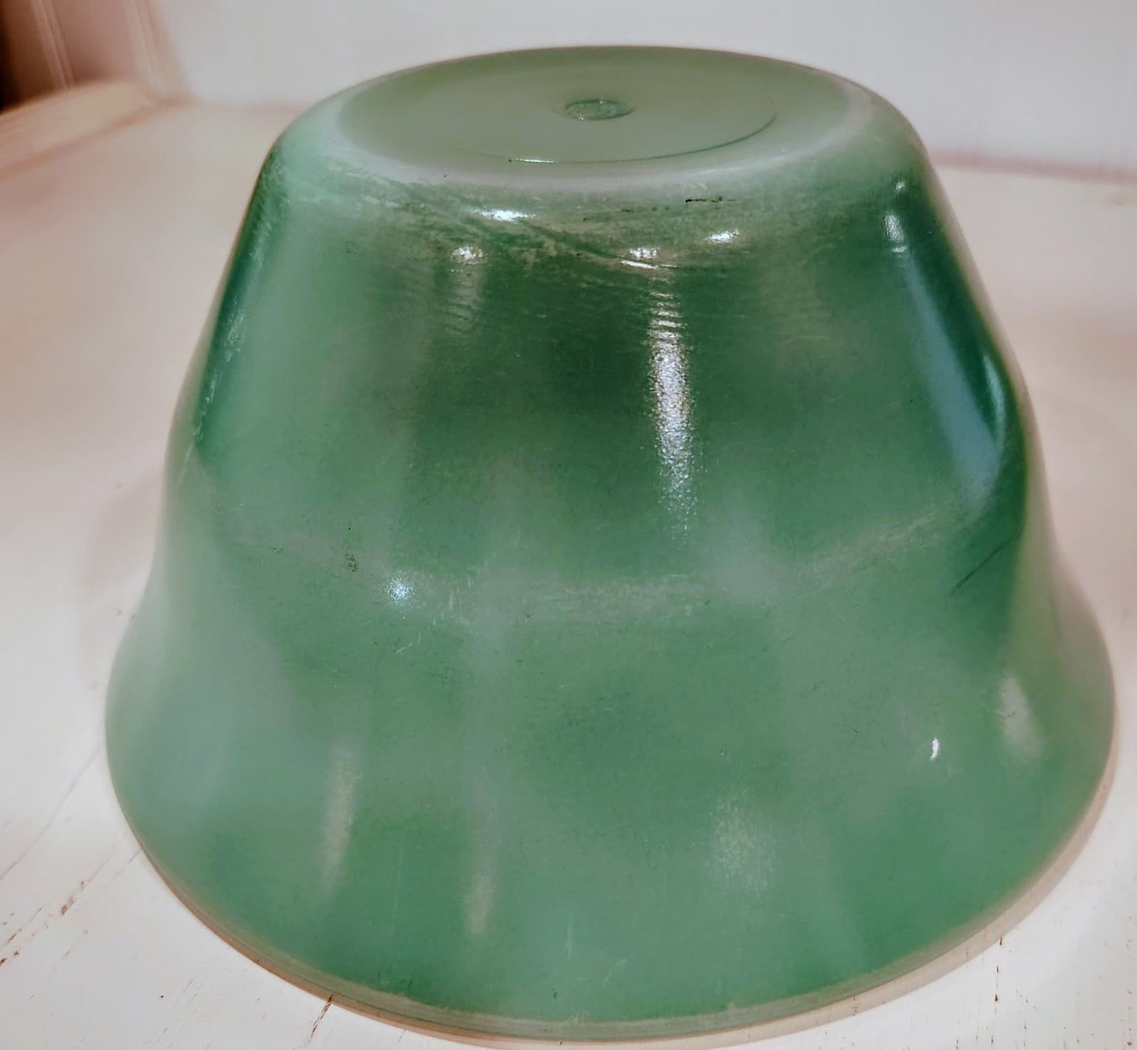 McKee Glass Company Vintage Milk Glass Kitchen Bowl 1930-1940 - Thumbnail 7