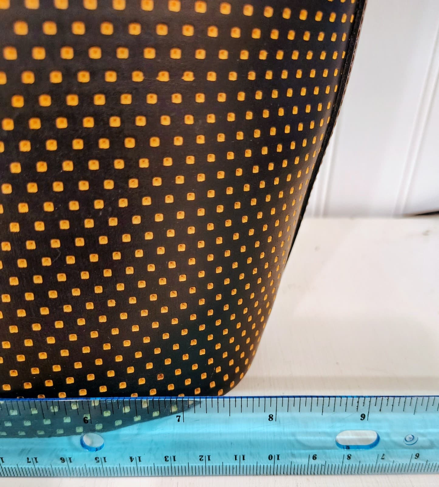 Vintage Dooney & Bourke Polka Dot Yellow Bucket Shoulder Bag Gold Hardware Clasp - Thumbnail 13