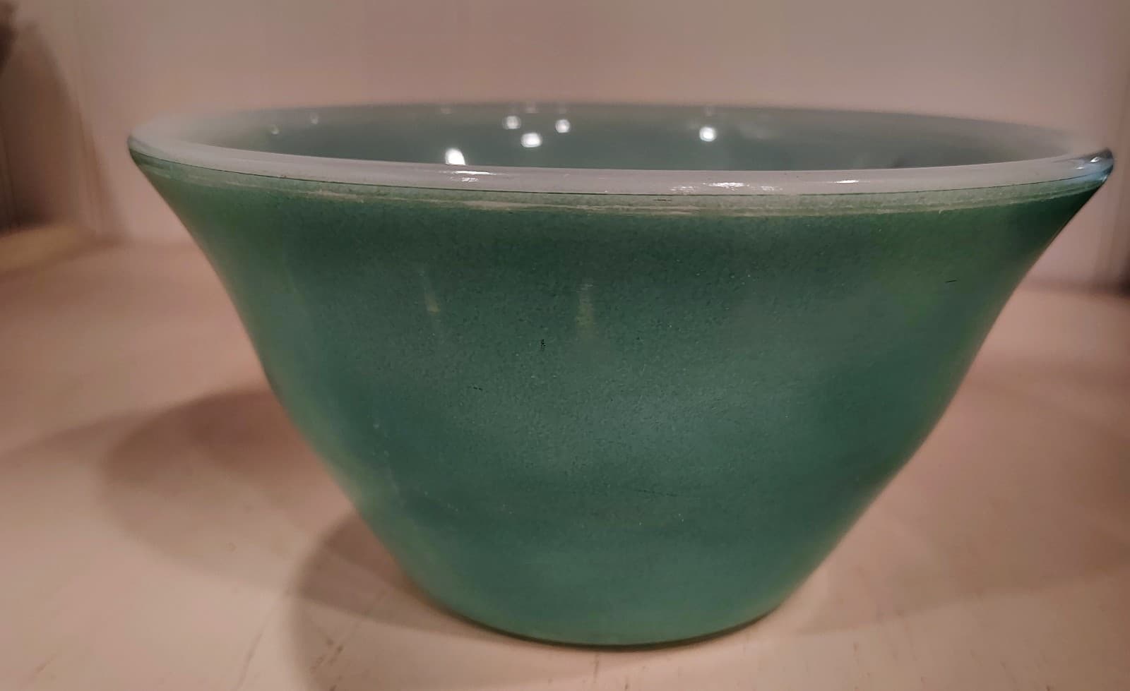 McKee Glass Company Vintage Milk Glass Kitchen Bowl 1930-1940 - Thumbnail 9