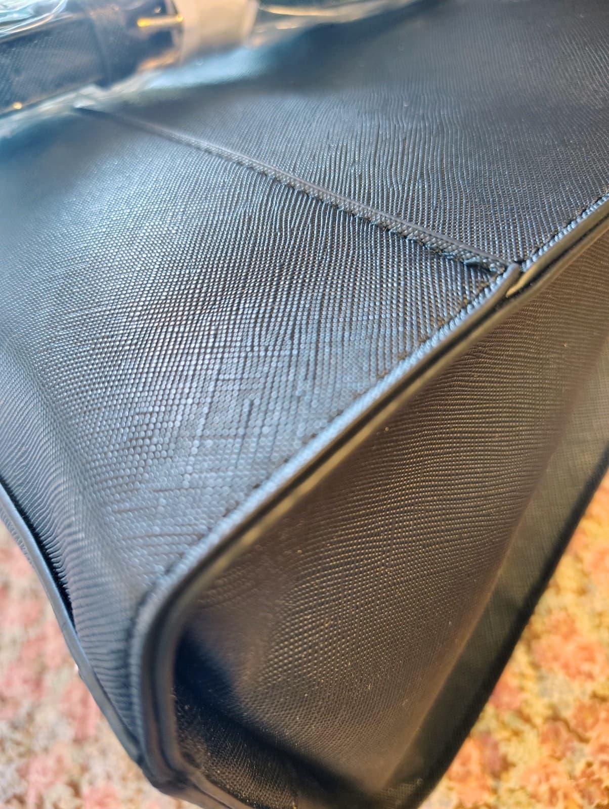 Trina Turk Black Vegan Leather Tote Bag, Crossbody, NWT $148 - Thumbnail 11