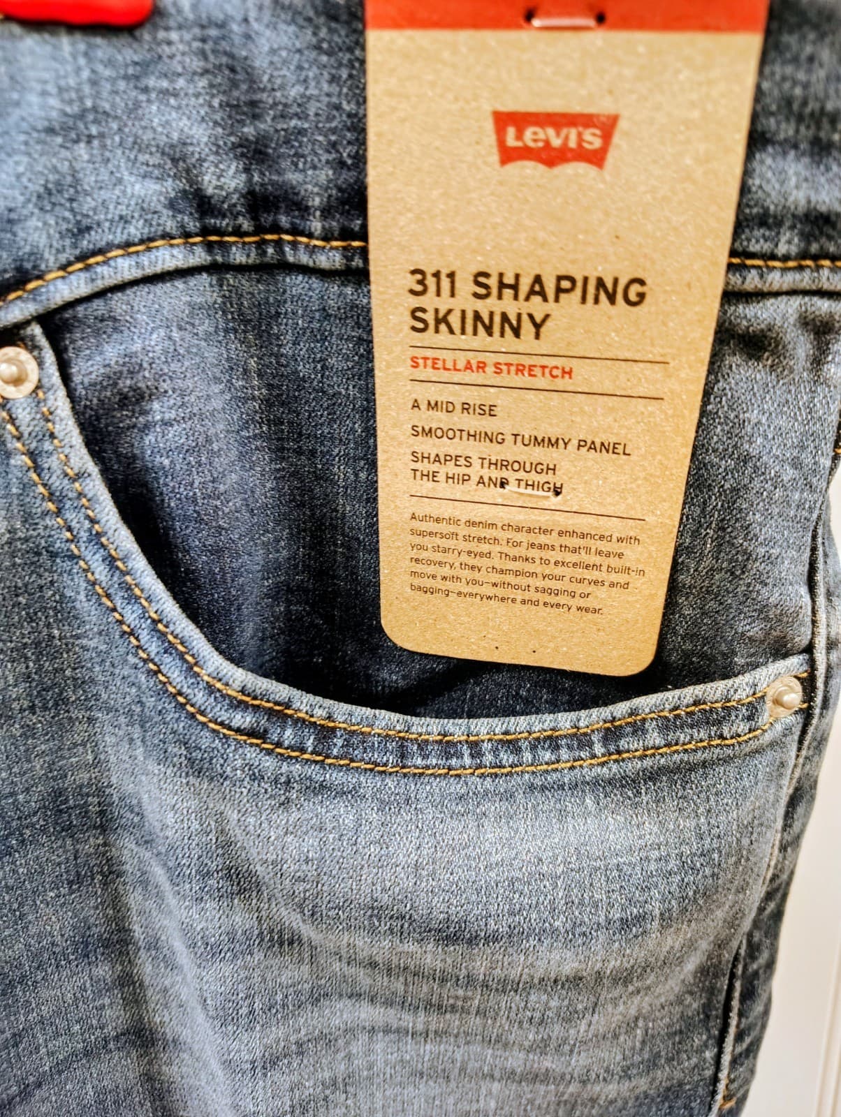 NWT Levi's Women's 311 Shaping Skinny Jeans, 33x30, MSRP $74.95 - Thumbnail 6
