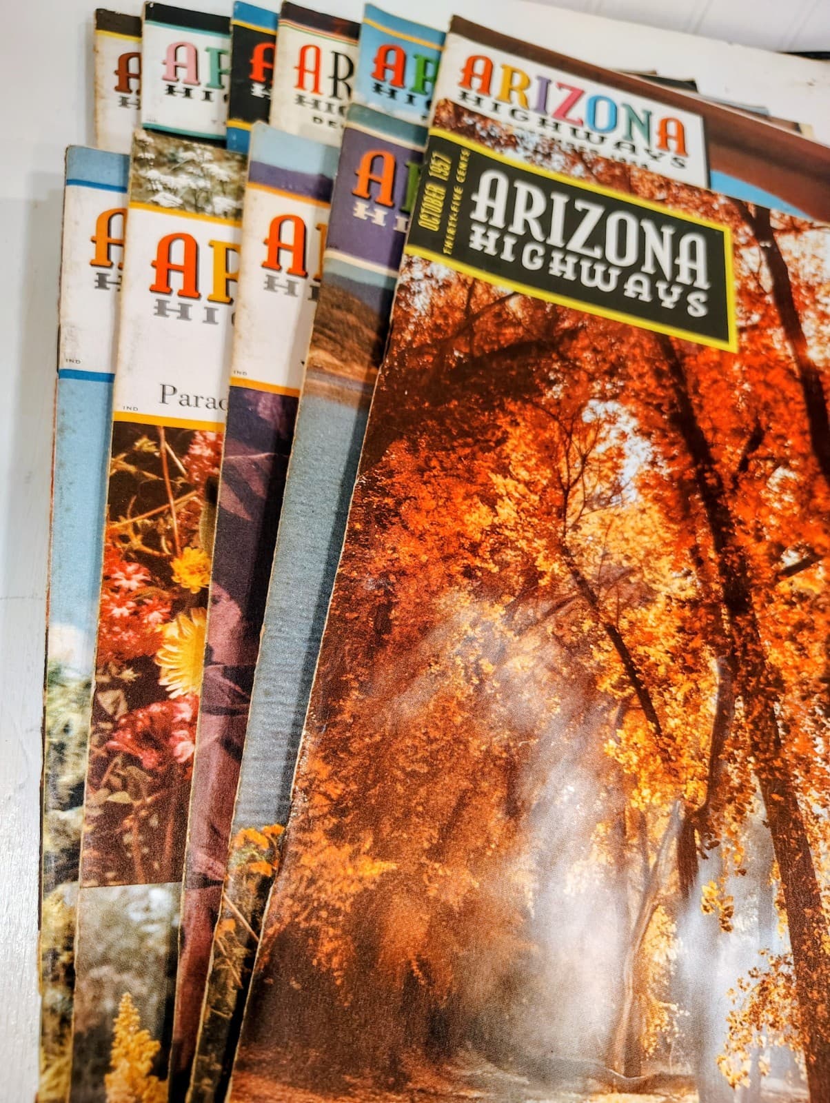 1957-1958 Arizona Highways Collection, 11 Total Issues, EUC For Age - Thumbnail 2