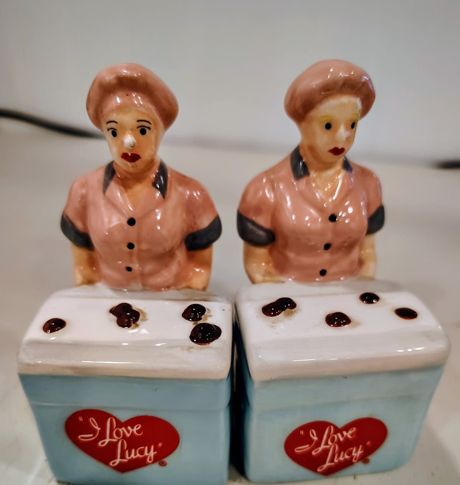 I Love Lucy Chocolate Factory, 1996 Salt And Pepper Shakers