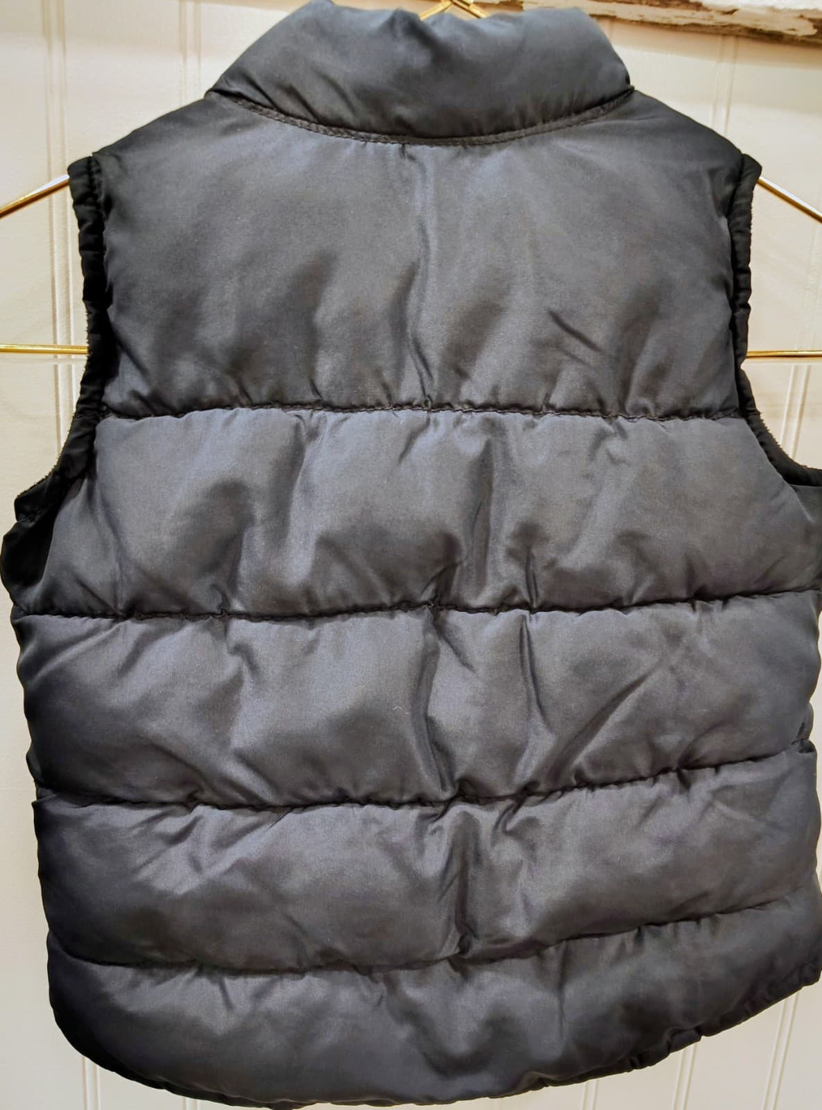 Old Navy Baby Toddler Navy Blue Puffer Vest, Fleece Lined, 12-18 Mo EUC - Thumbnail 4