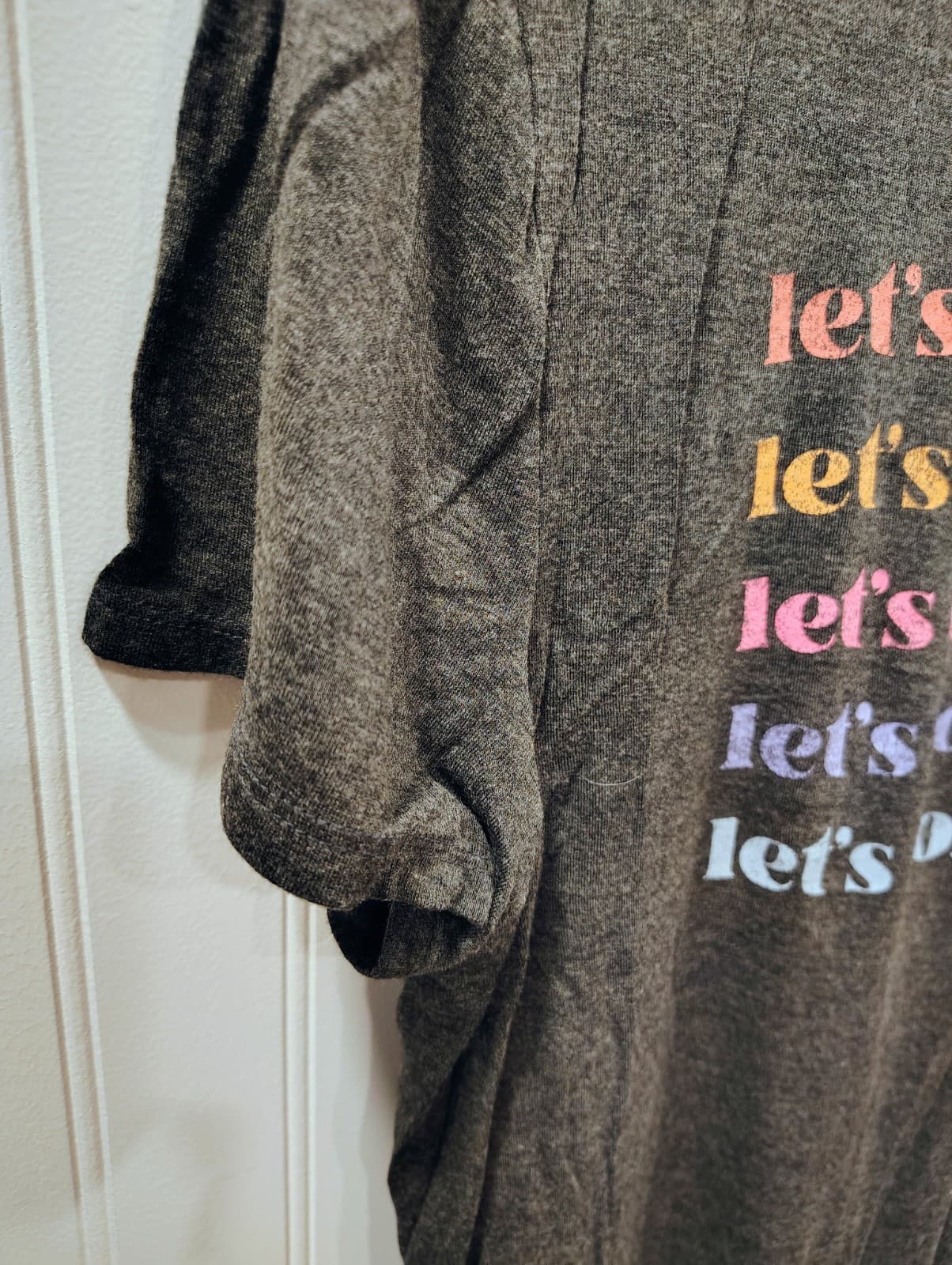 Maurices Let’s Come Together Graphic T-Shirt Rainbow Grey XL - Thumbnail 4