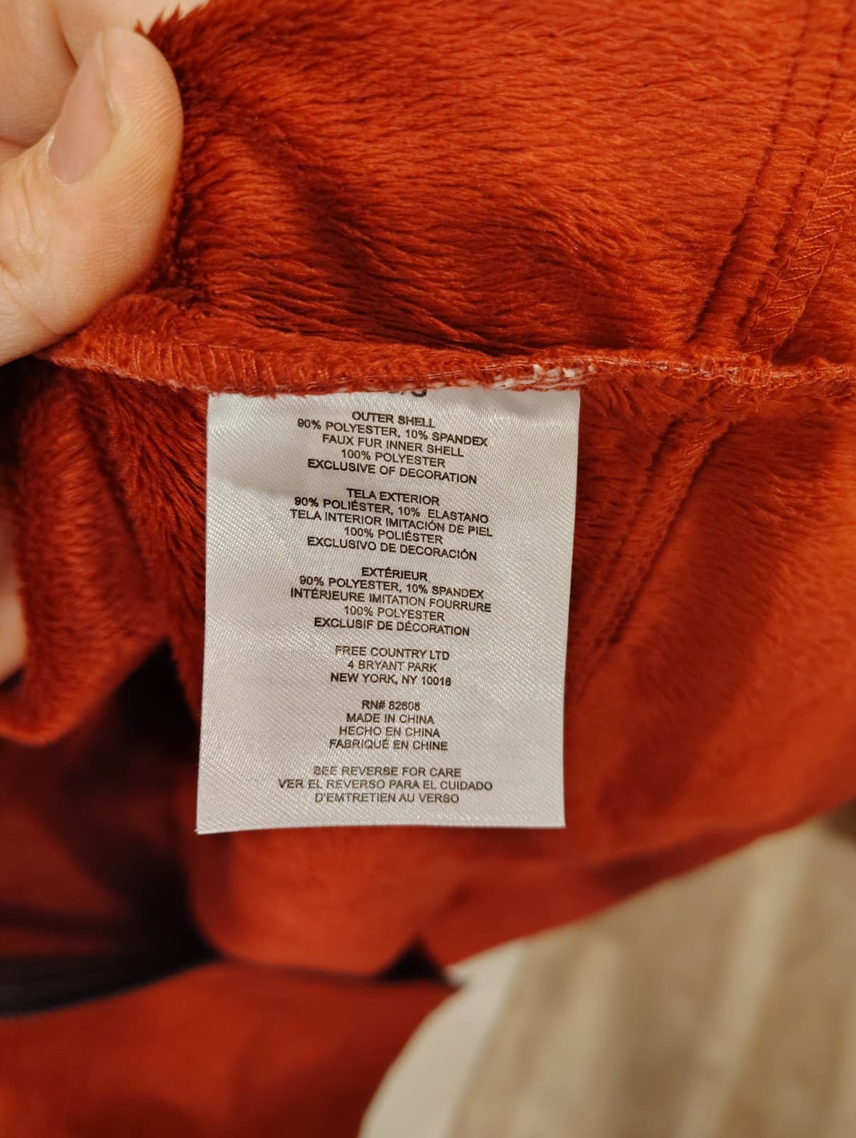 Free Country Women's Hooded Super Softshell Fall Jacket Etched Red EUC Large - Thumbnail 10
