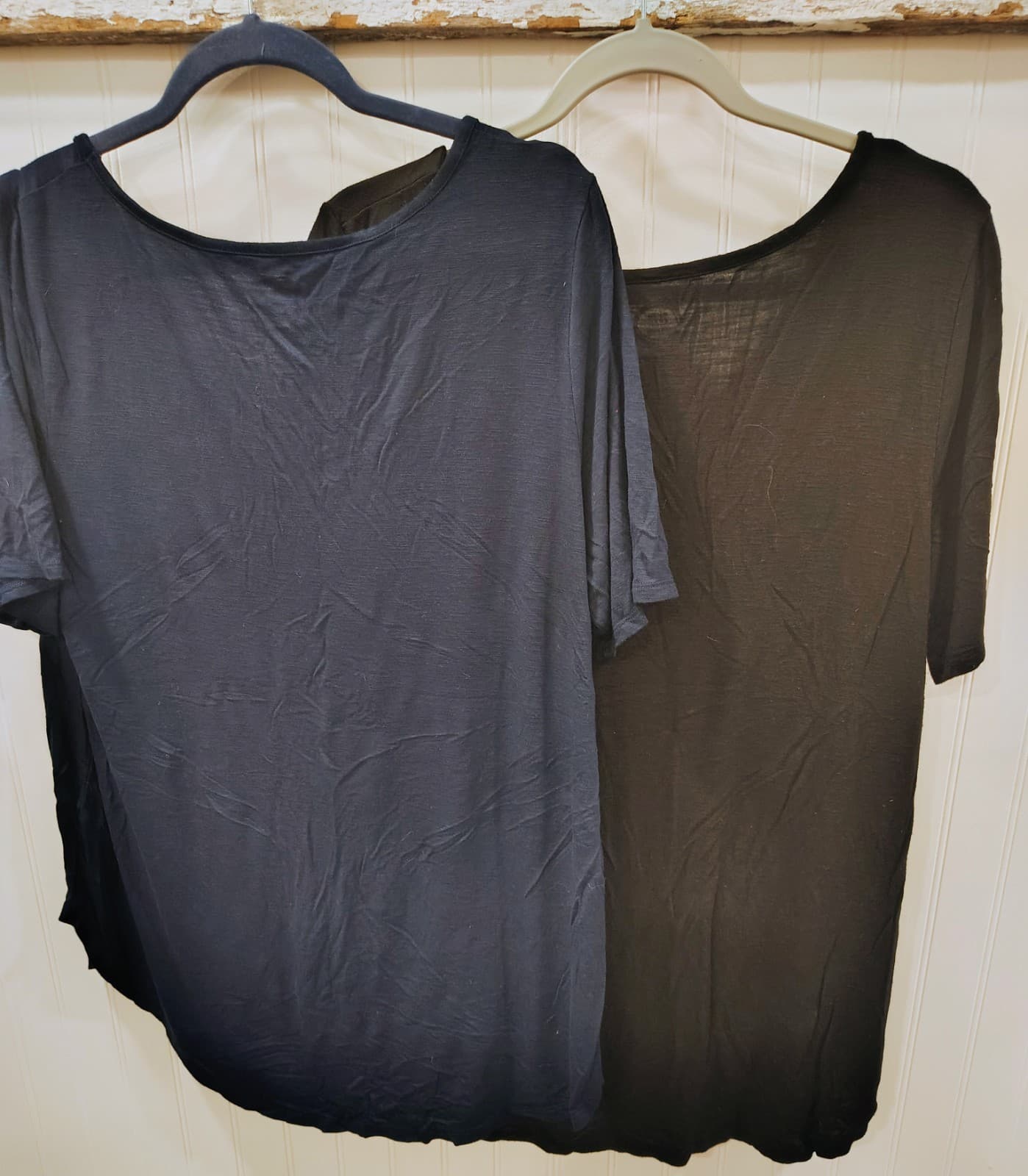 Bundle Of 2 Maurices 24/7 Shirts, Both XL, EUC, Blue, Brown - Thumbnail 4