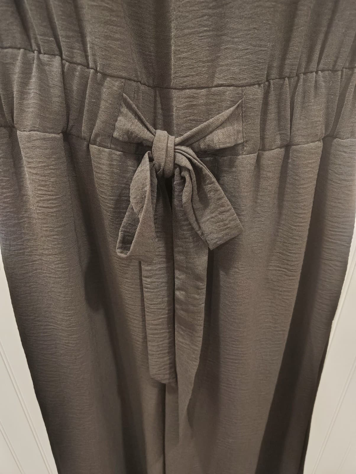 Calvin Klein Black Dress Romper, Pants, Belted Waist, Women's Size 4 - Thumbnail 3