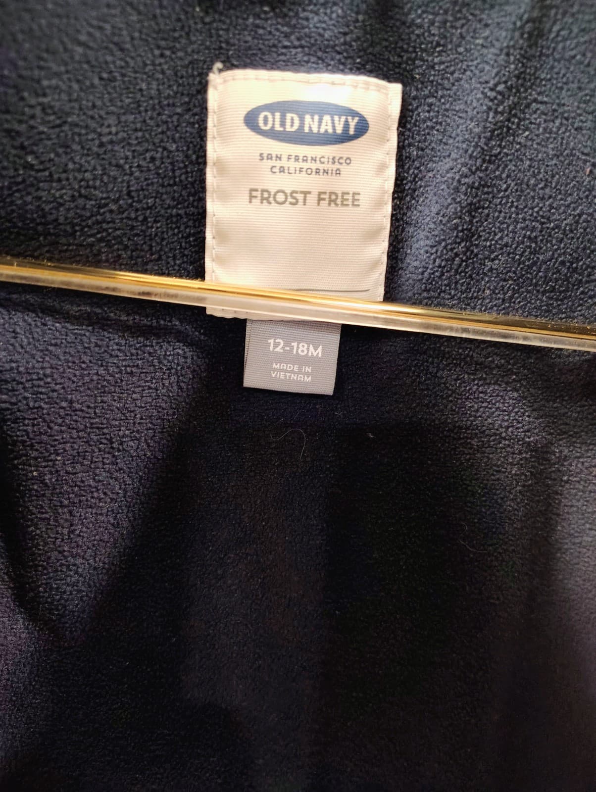 Old Navy Baby Toddler Navy Blue Puffer Vest, Fleece Lined, 12-18 Mo EUC - Thumbnail 5