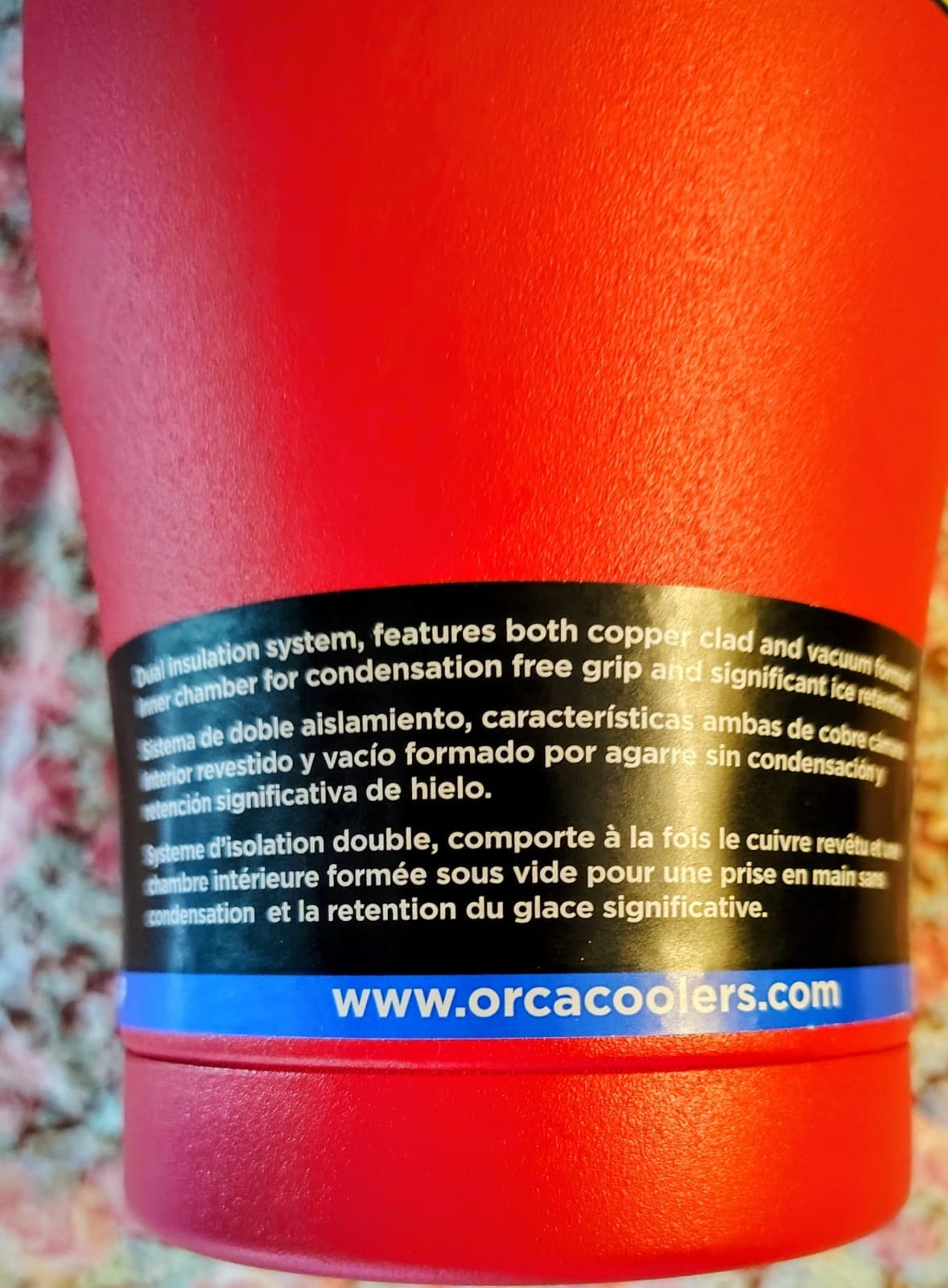 NWT Orca Red 27oz Steel Tumbler Seminole Indian Tribe Of Florida Custom - Thumbnail 4