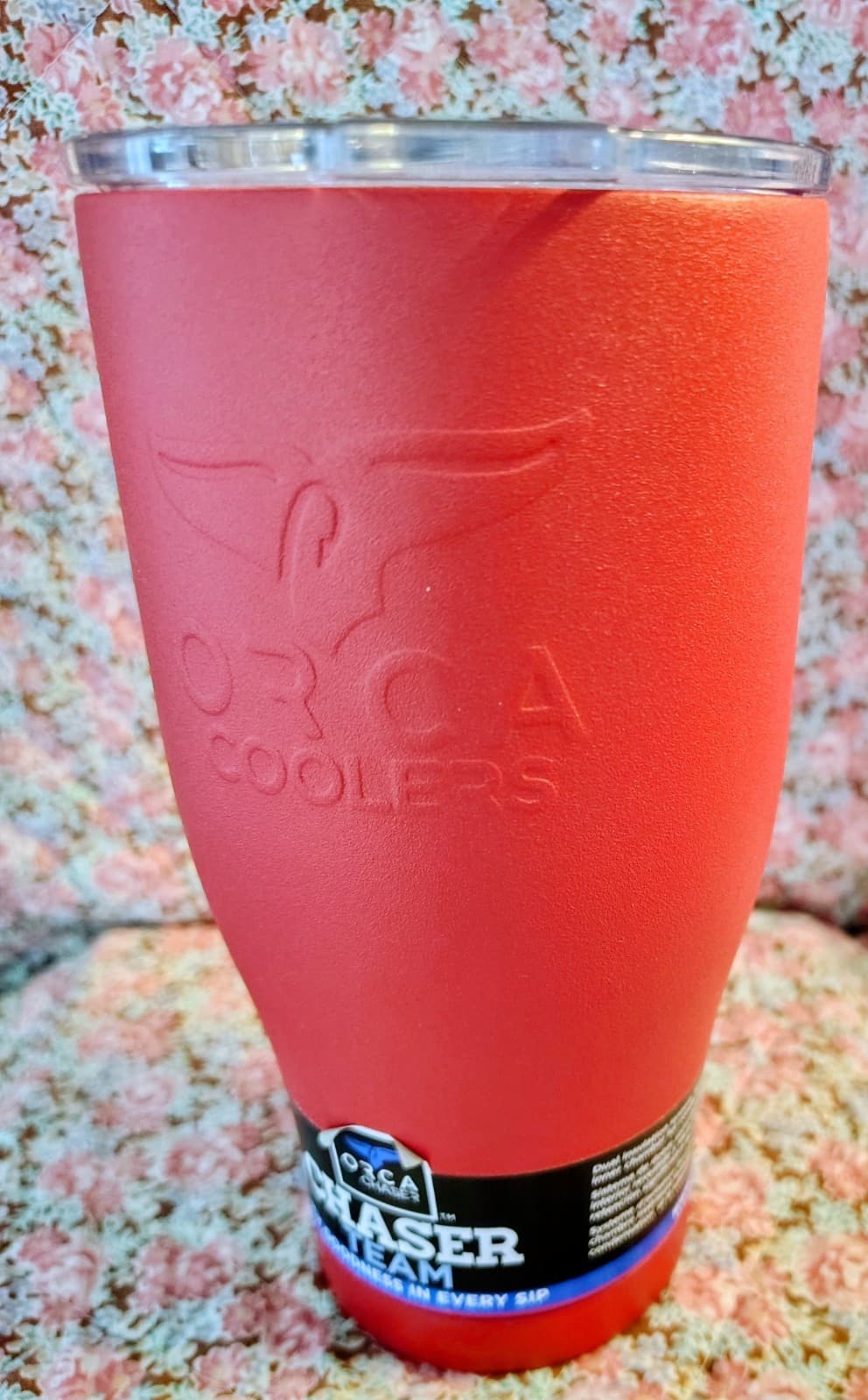 NWT Orca Red 27oz Steel Tumbler Seminole Indian Tribe Of Florida Custom - Thumbnail 2