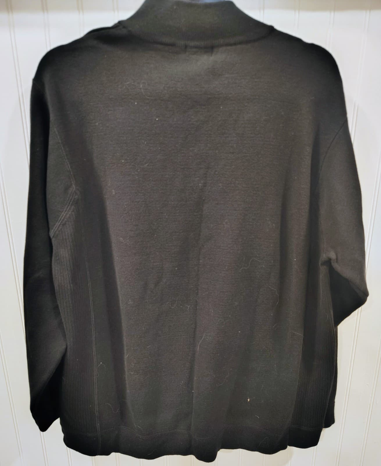 100% Cotton Black IZOD Men’s Quarter Zip Sweater - Thumbnail 6