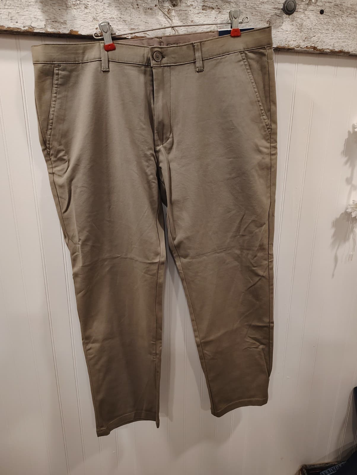 Saville Row Pants Mens 38X30 Brown Flat Front Straight Leg London NWT - Thumbnail 3