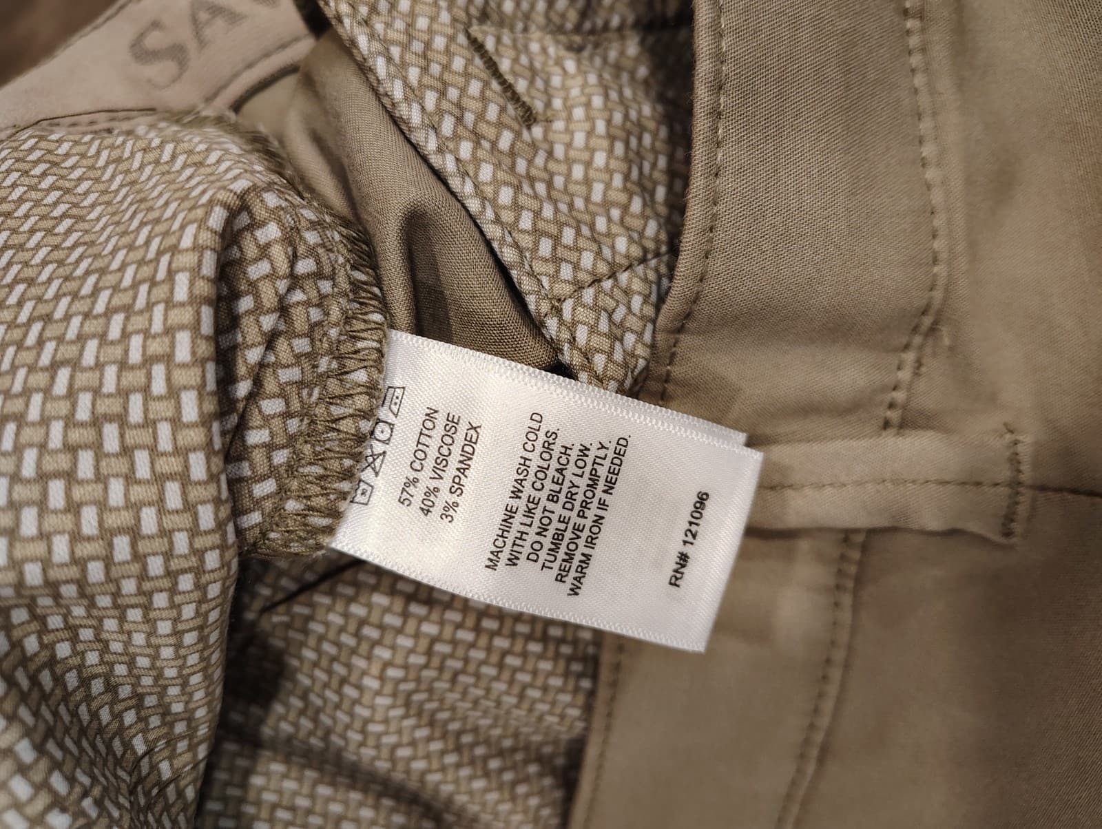Saville Row Pants Mens 38X30 Brown Flat Front Straight Leg London NWT - Thumbnail 7