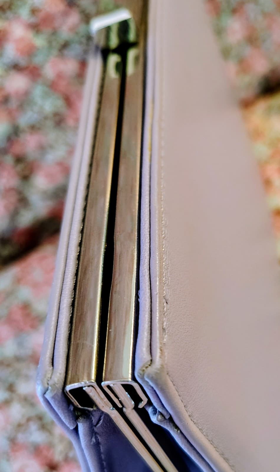 Giani Bernini Lavender Nappa Leather Clutch, Silver Clasp - Thumbnail 13