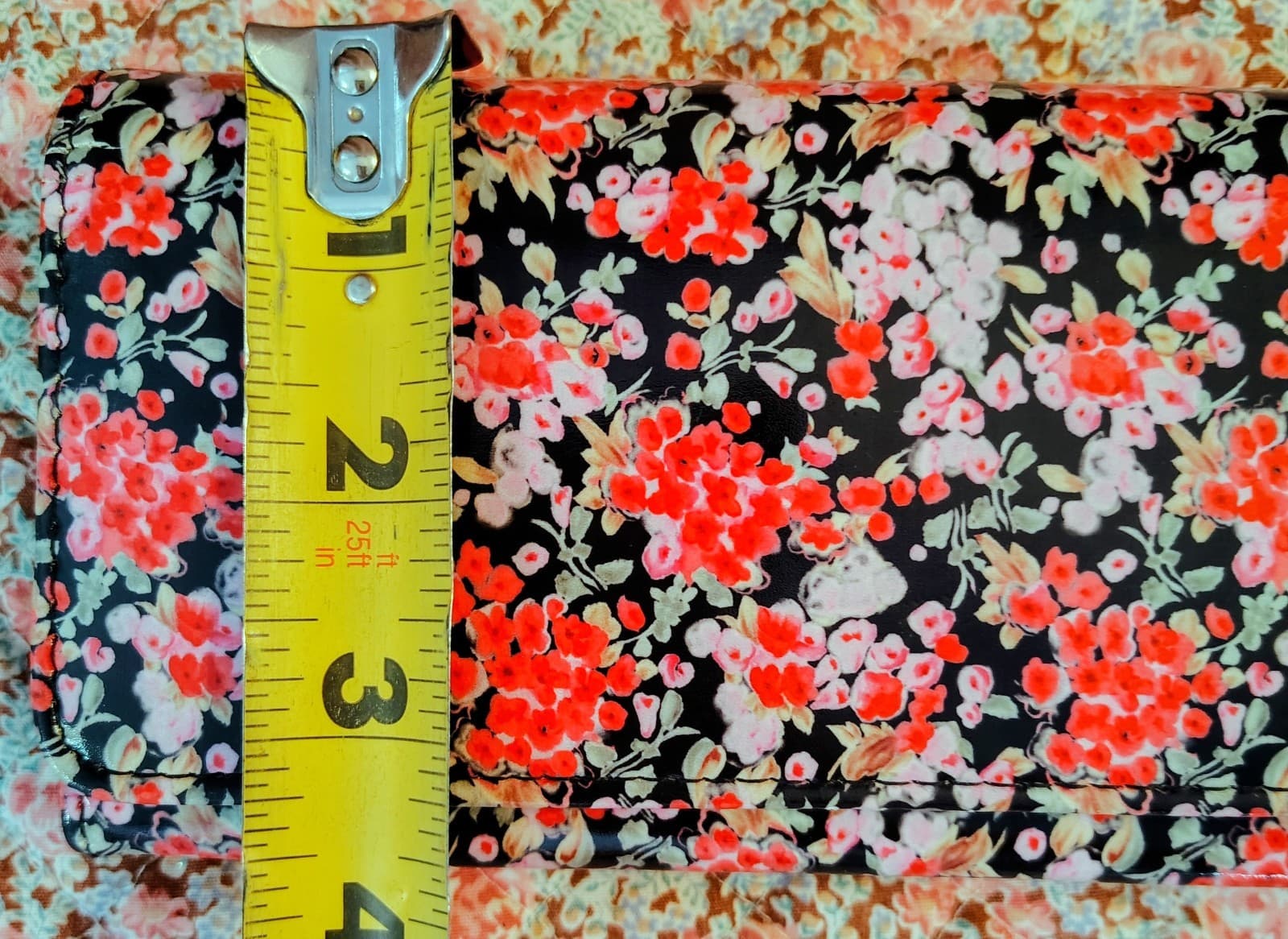 NWOT Floral Red Black Organizer Wallet - Thumbnail 11
