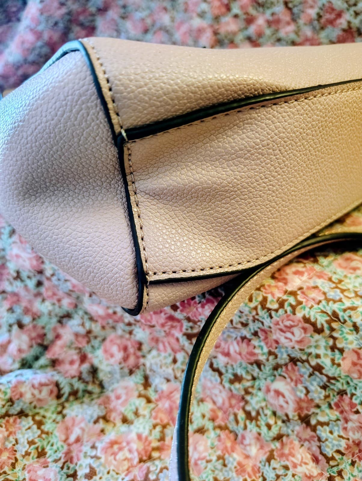 NWOT Nine West Ivory Satchel Top Handle Bag with Bow Accent - Thumbnail 16