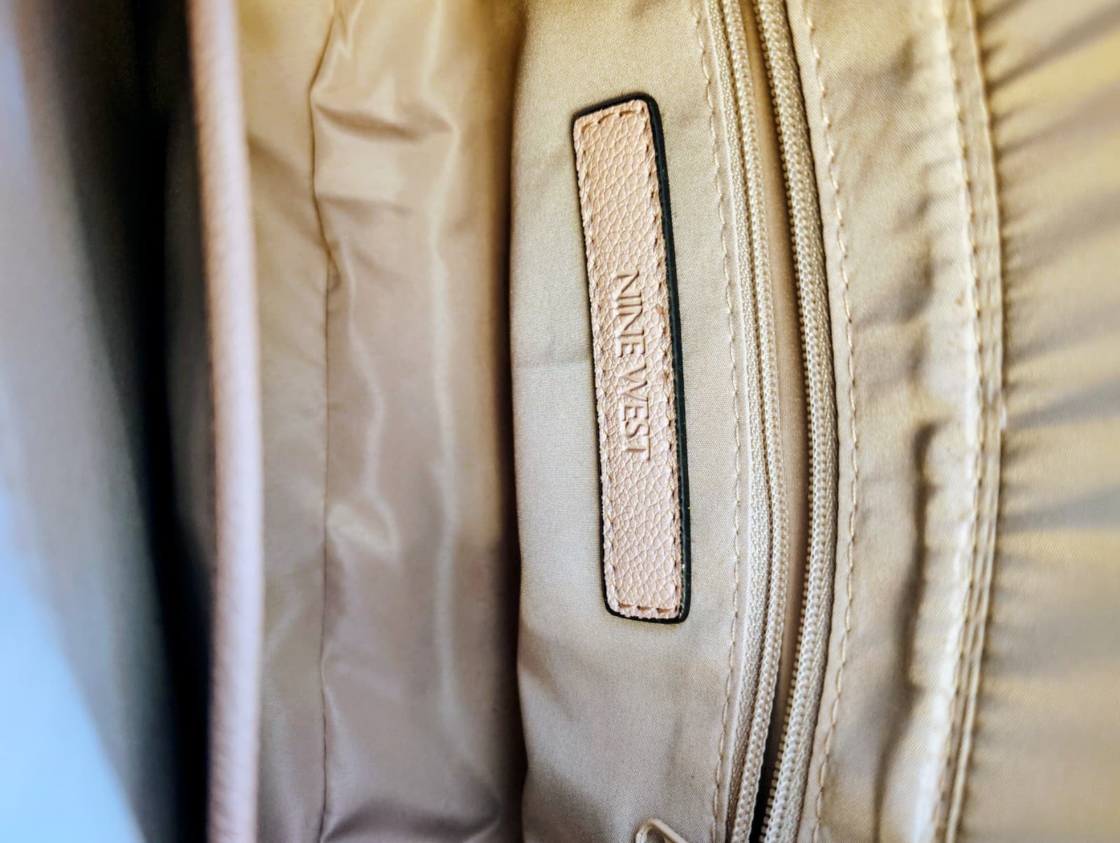 NWOT Nine West Ivory Satchel Top Handle Bag with Bow Accent - Thumbnail 17