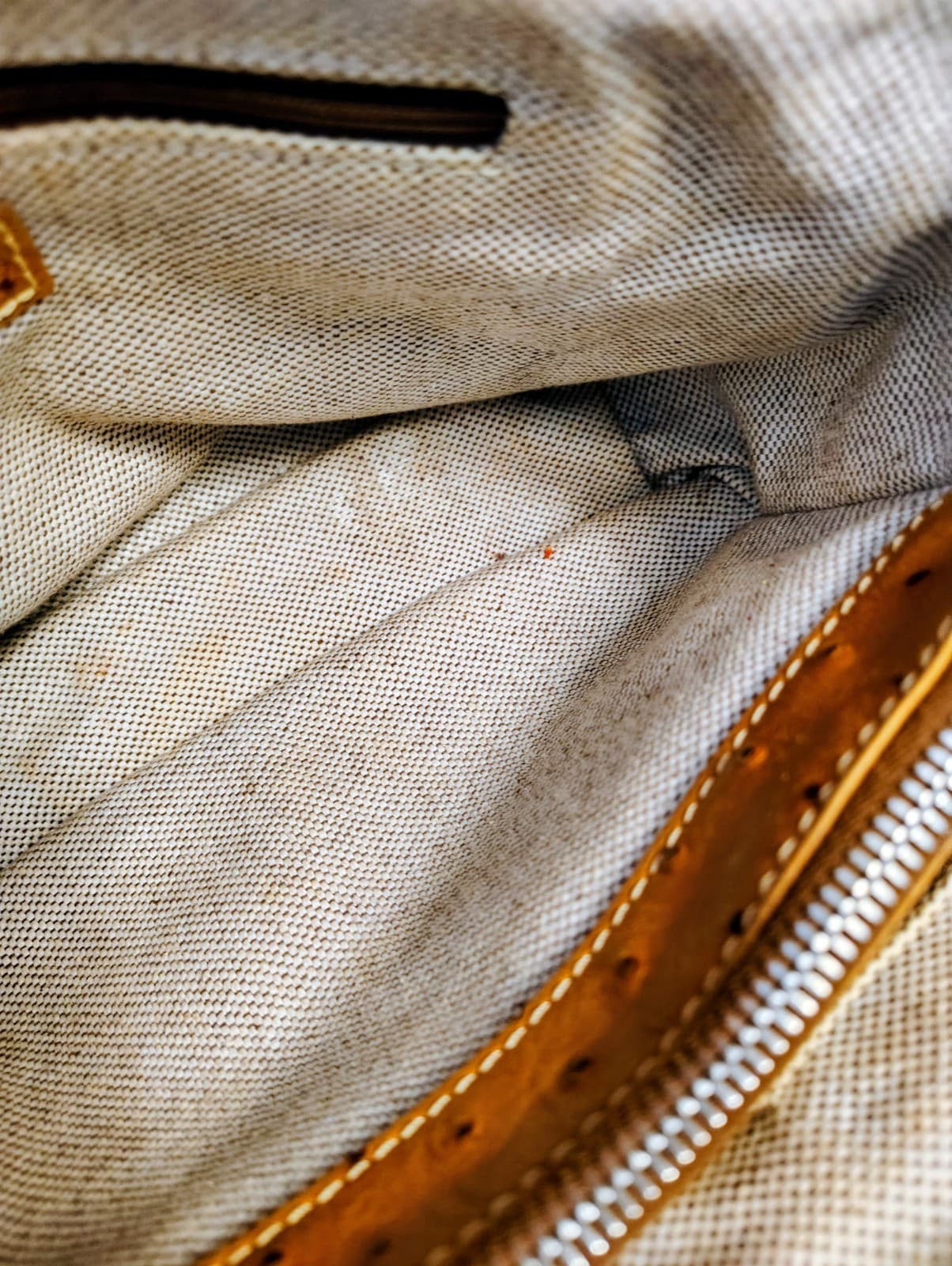 Dooney & Bourke Satchel Caramel Brown Ostrich Embossed Leather - Thumbnail 18
