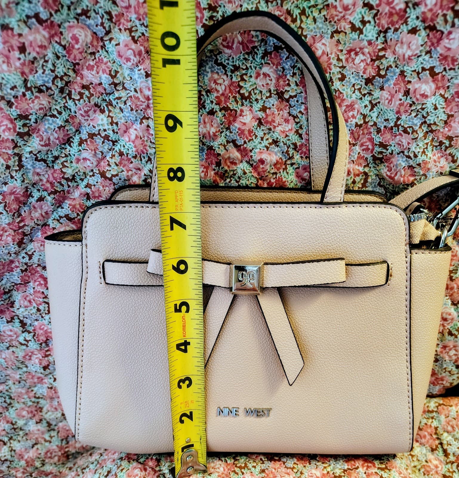 NWOT Nine West Ivory Satchel Top Handle Bag with Bow Accent - Thumbnail 22