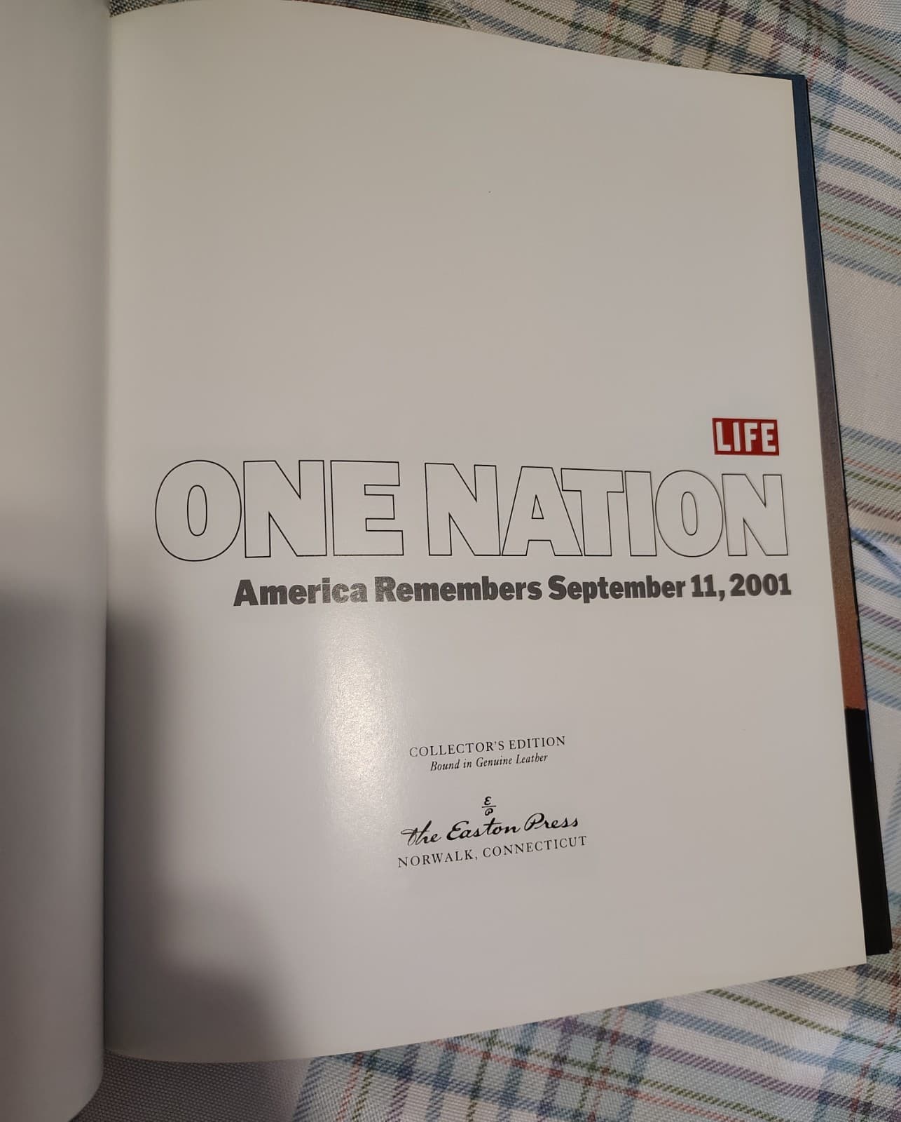One Nation America Remembers September 11 2001 LIFE Mag Hardcover Book 1st Edit - Thumbnail 3