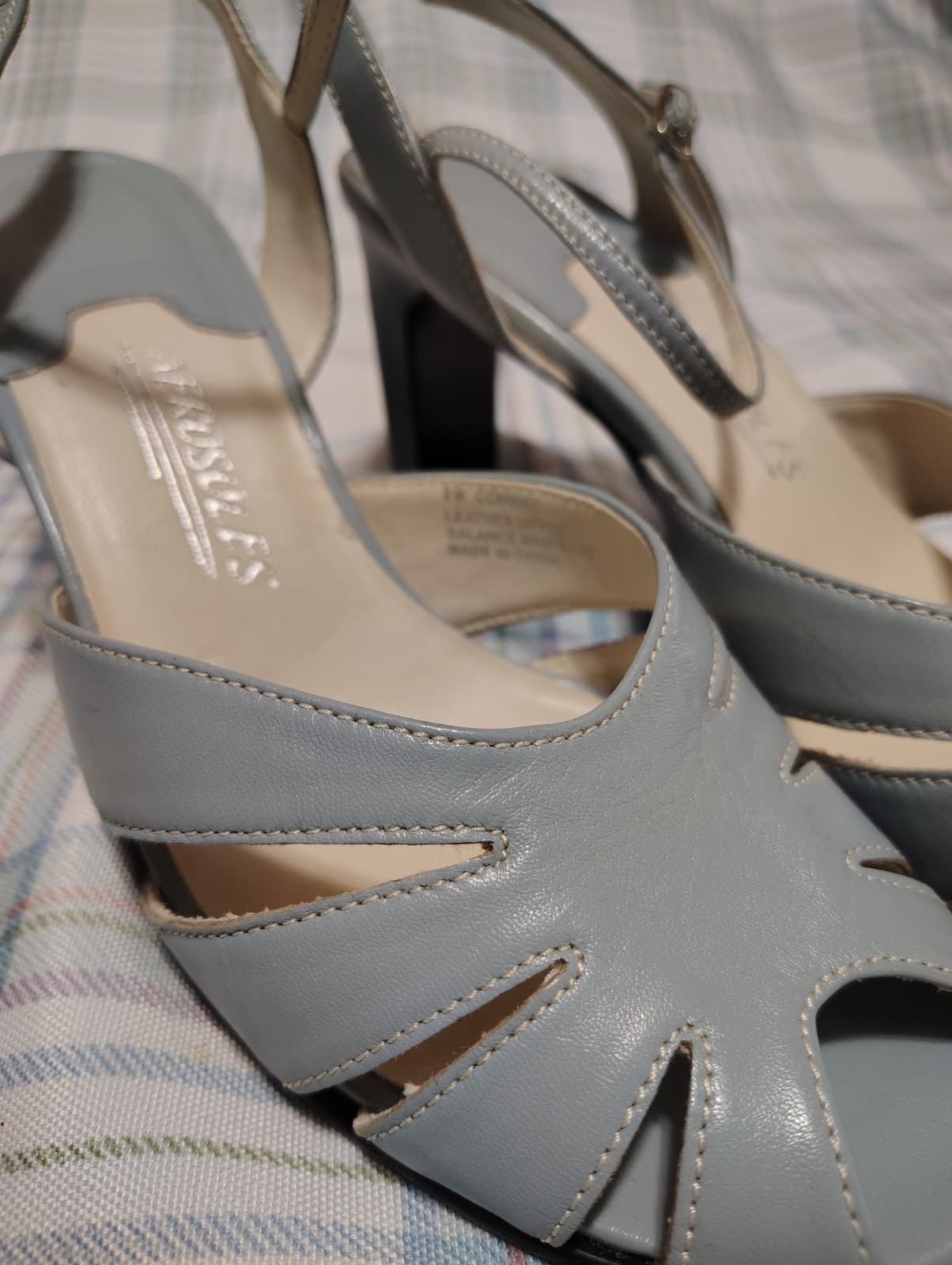 Aerosoles Heels Light Blue Leather Size 8 - Thumbnail 3