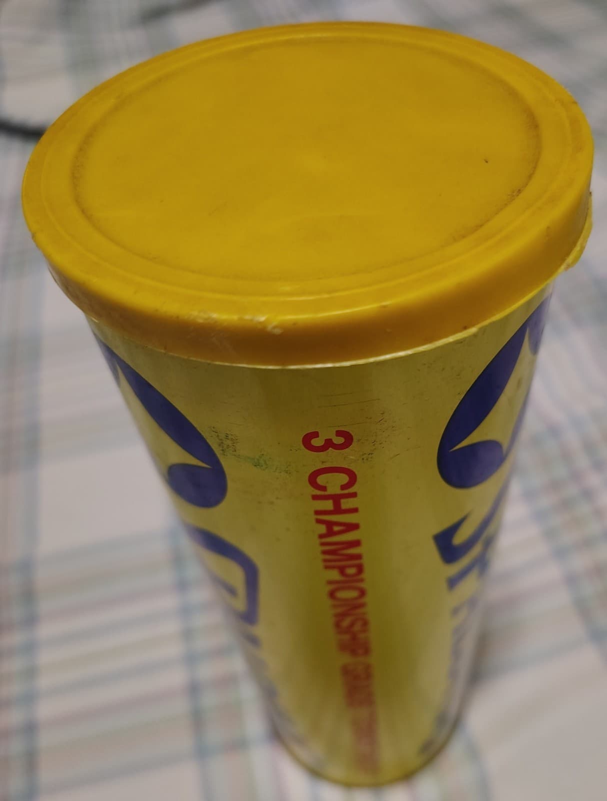 Vintage Tennis Balls SPALDING Tin Can 3 Balls in Cans YELLOW USTA - Thumbnail 4