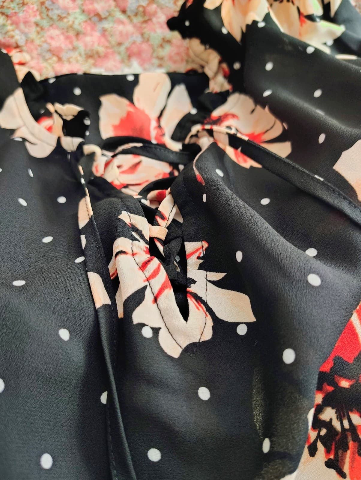 Maurices Women's Blouse Black Floral 2X - Thumbnail 4
