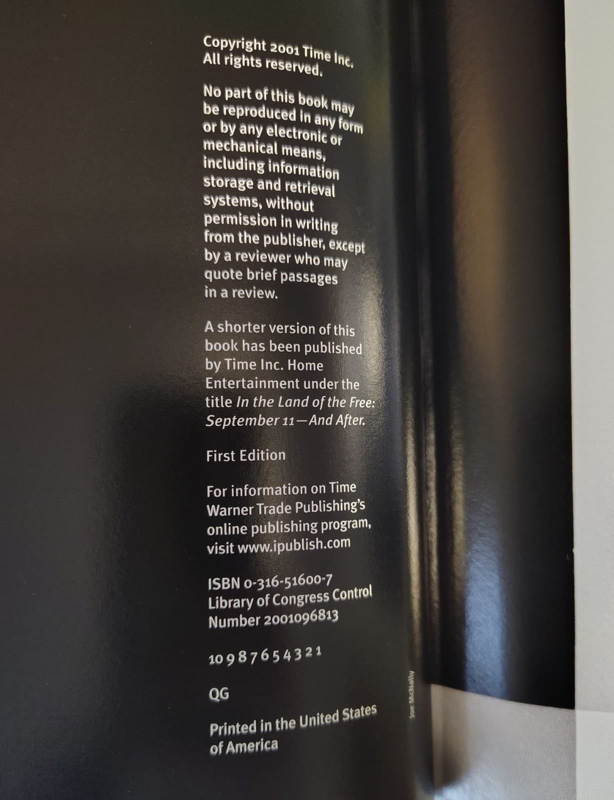 One Nation America Remembers September 11 2001 LIFE Mag Hardcover Book 1st Edit - Thumbnail 5