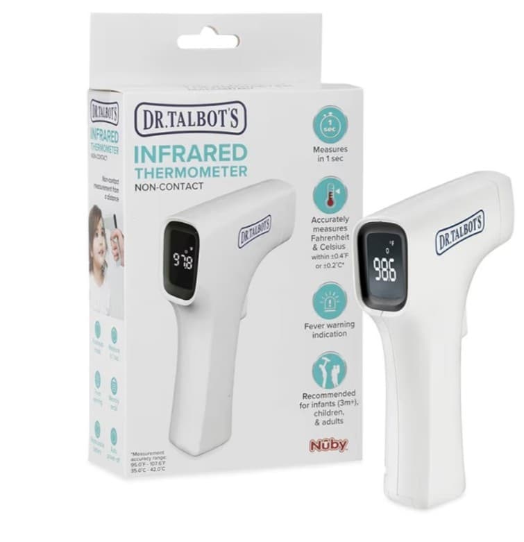 Dr. Talbots Non-Contact Infrared Thermometer LED Screen Baby/Kids/Adult Nuby - Thumbnail 5