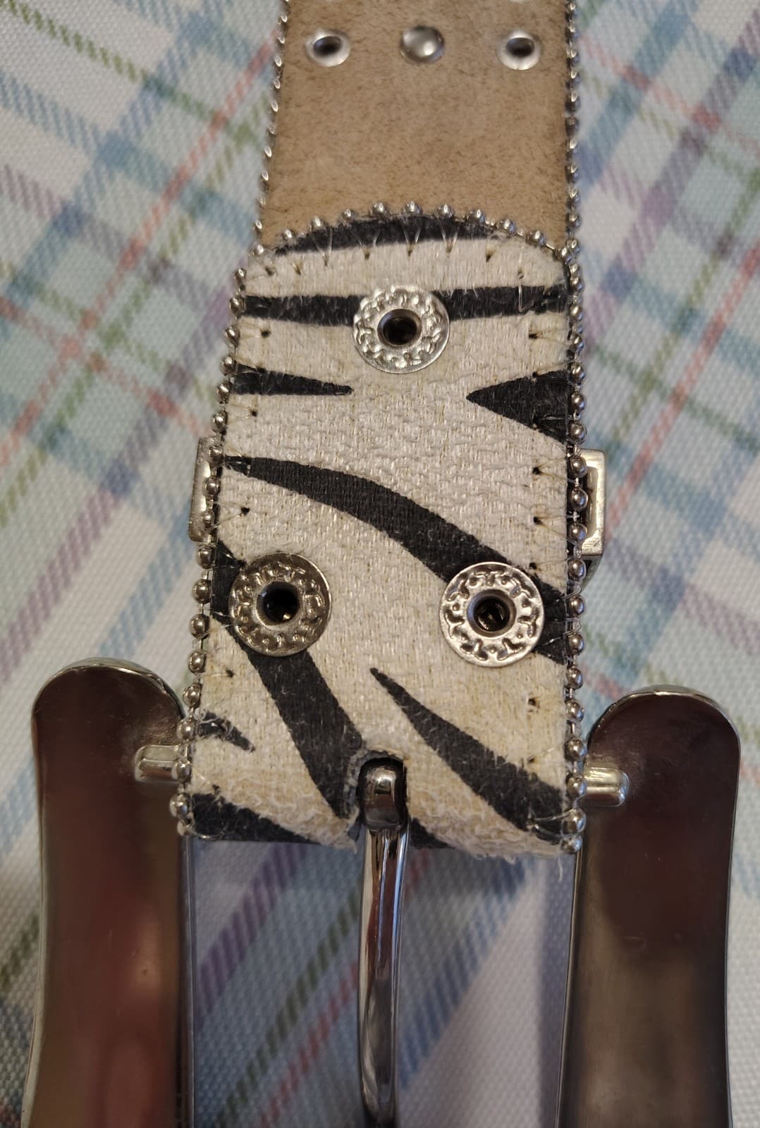 Blazin Roxx Western Belt 42.5" Silver Studded Rhinestone Buckle Vintage (M) - Thumbnail 17